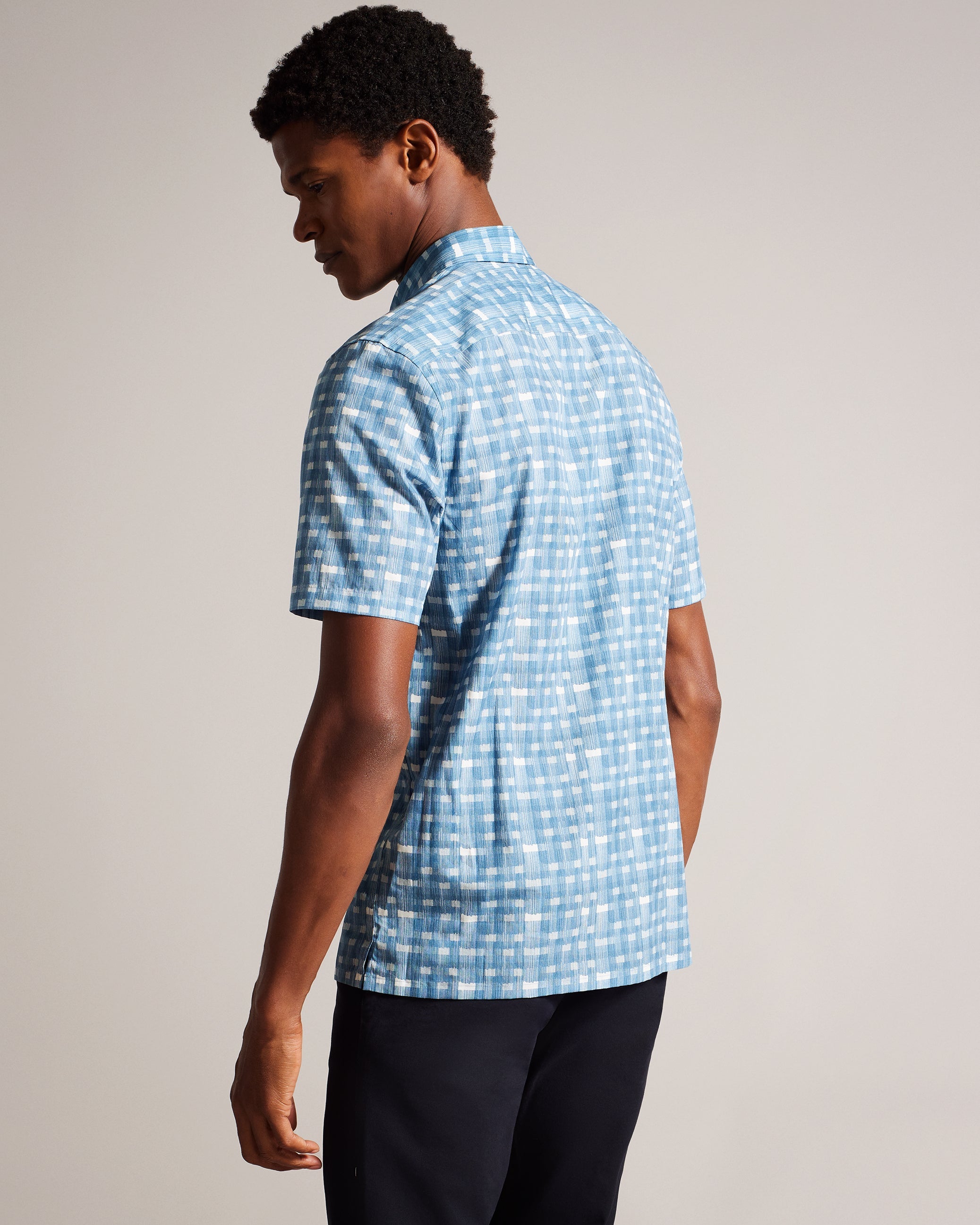 Chazbe Ss Ombre Check Shirt