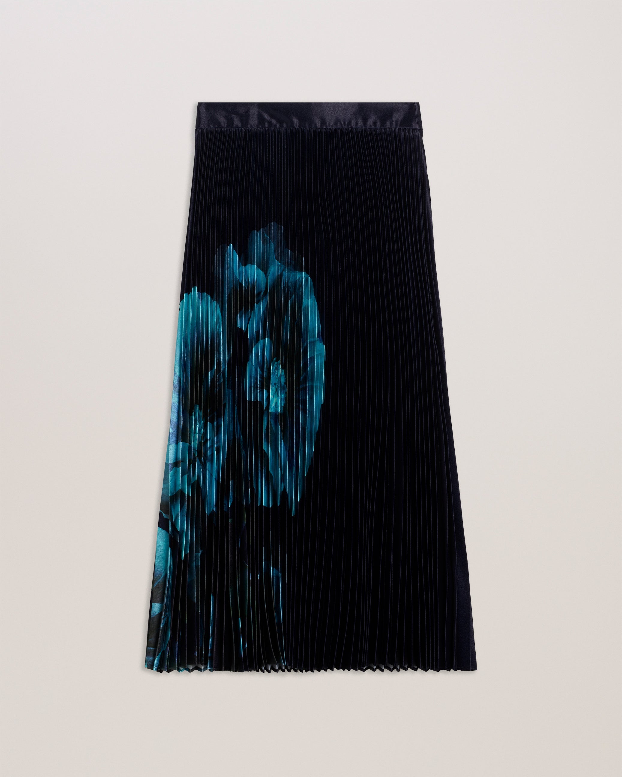 Izmir Pleated Midi Skirt Navy