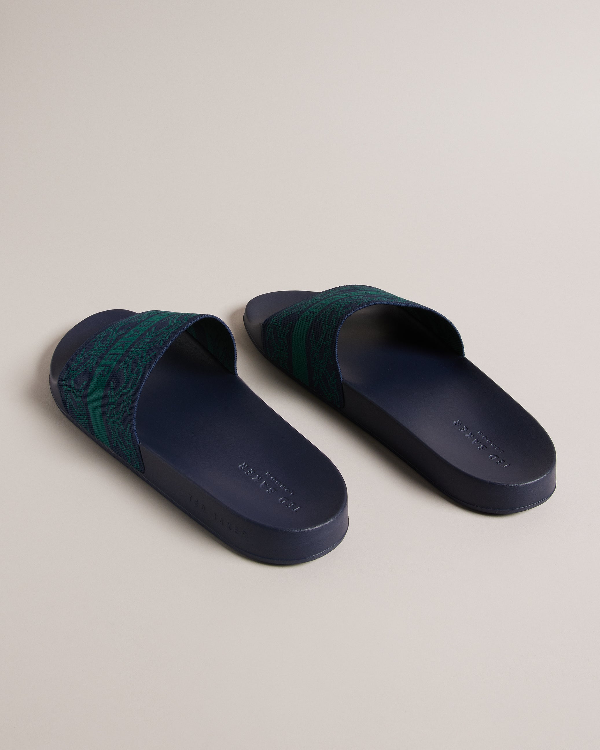 Darrels Elasticated Strap Slider Shoes Navy