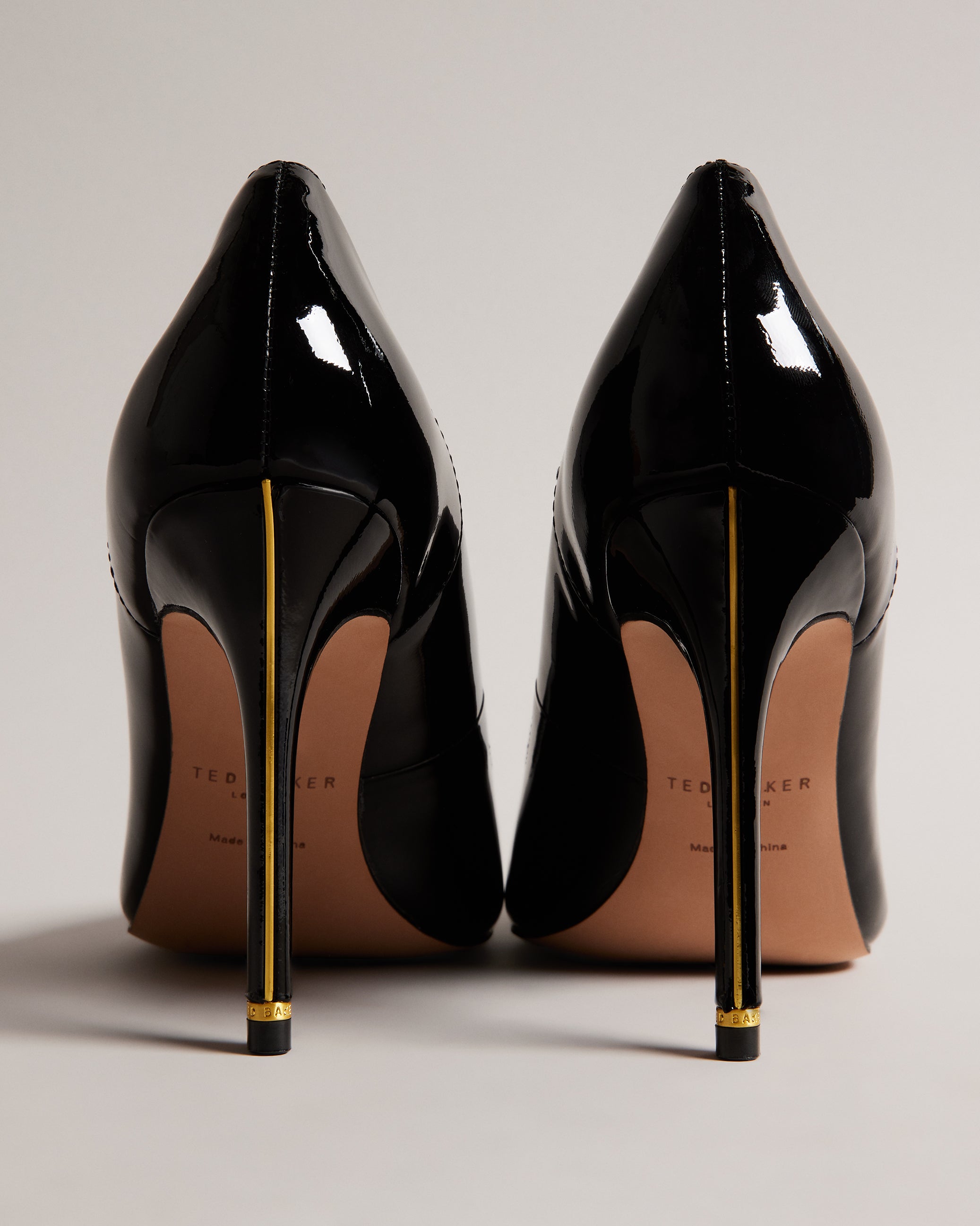 Orlinay Patent 100Mm Court Shoes Black