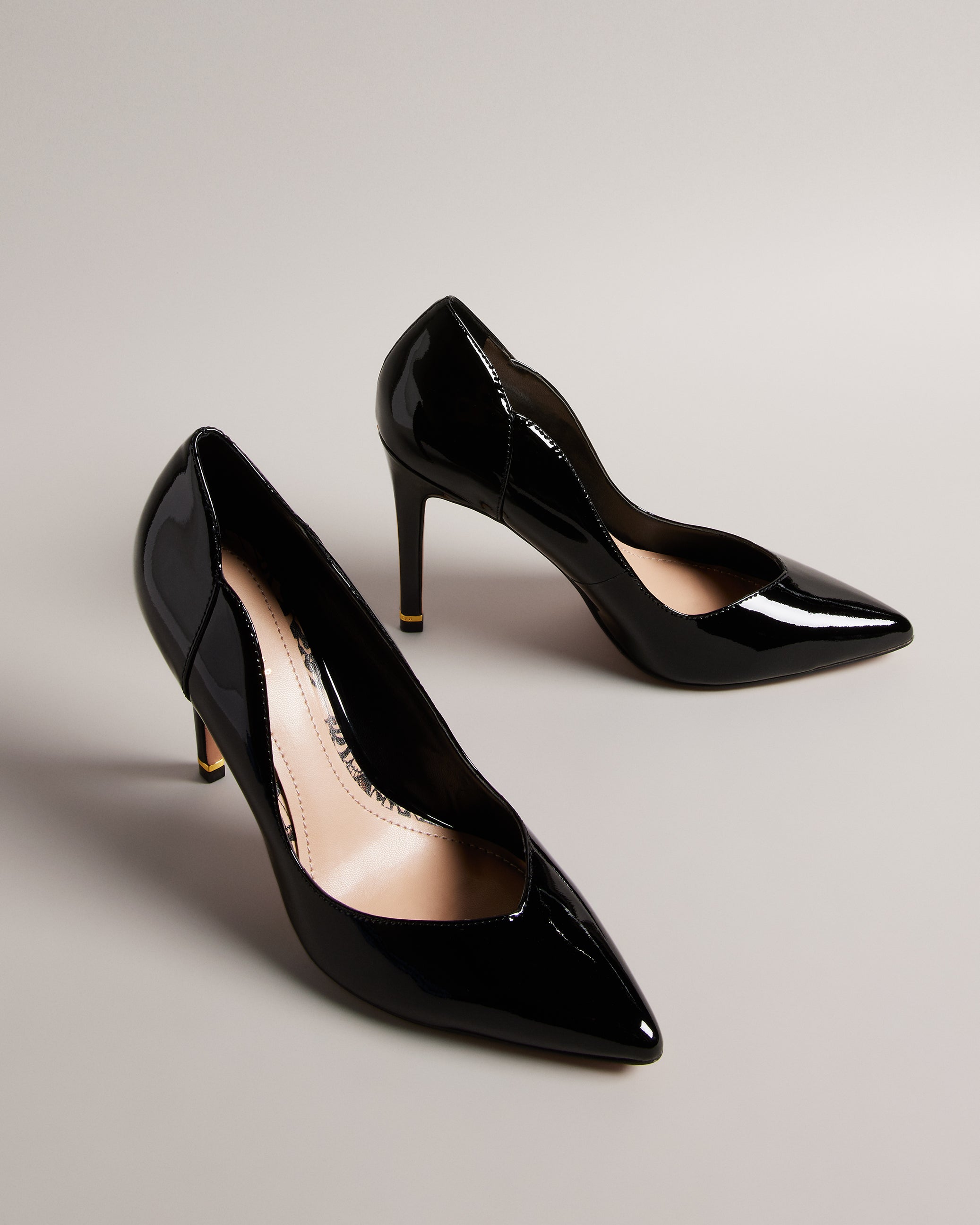 Orlinay Patent 100Mm Court Shoes Black