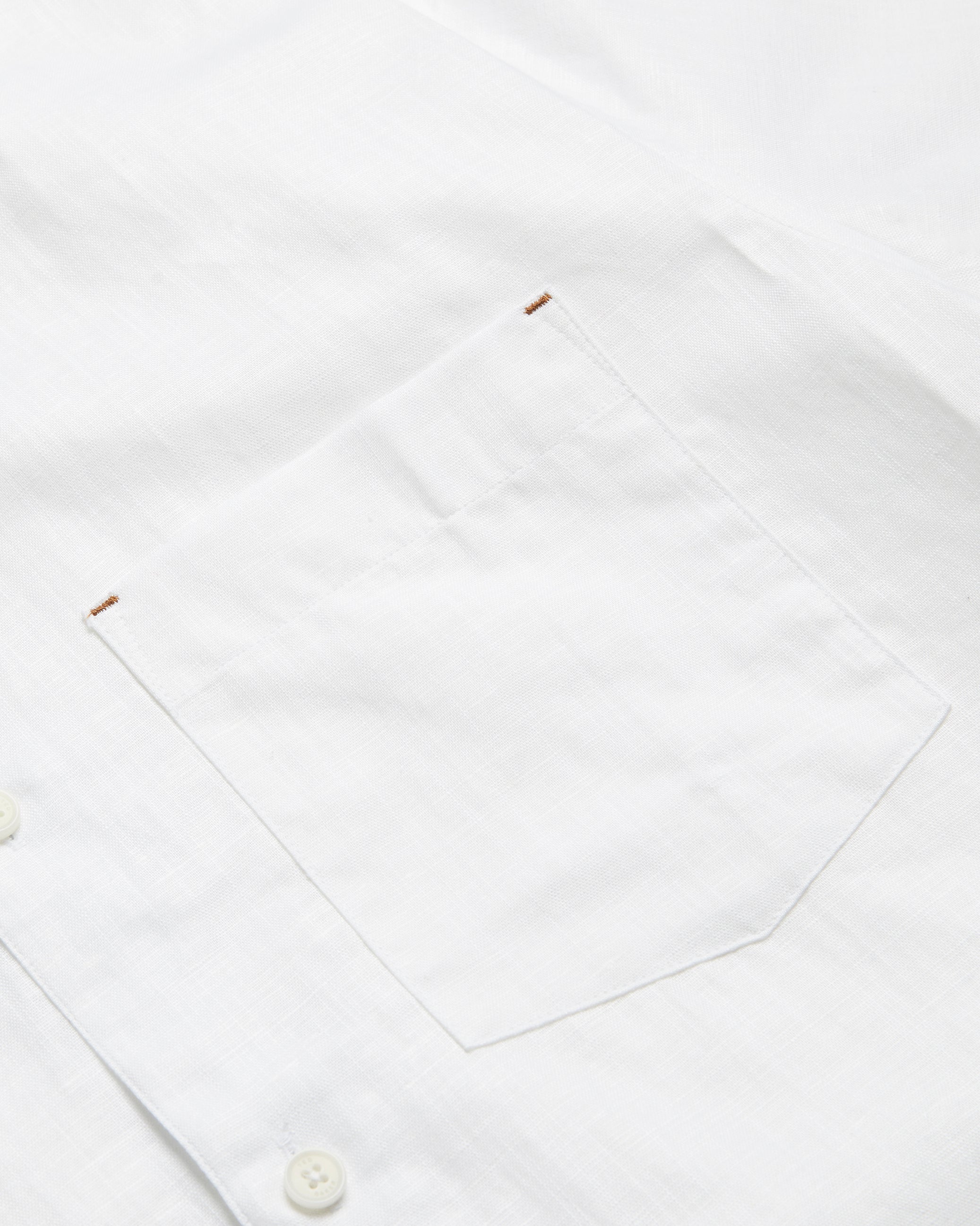 Palomas Ss Linen Shirt White