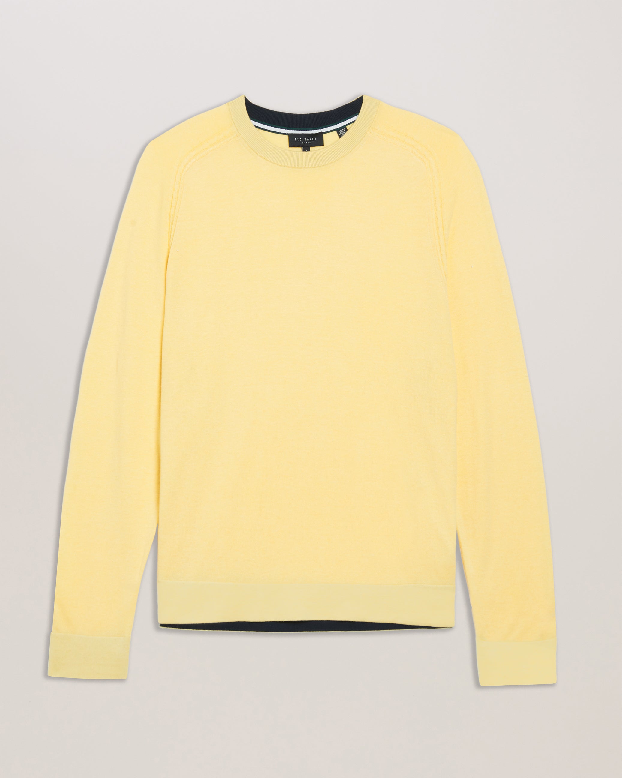 Tivol Silk Blend Crew Neck Jumper Lt-Yellow