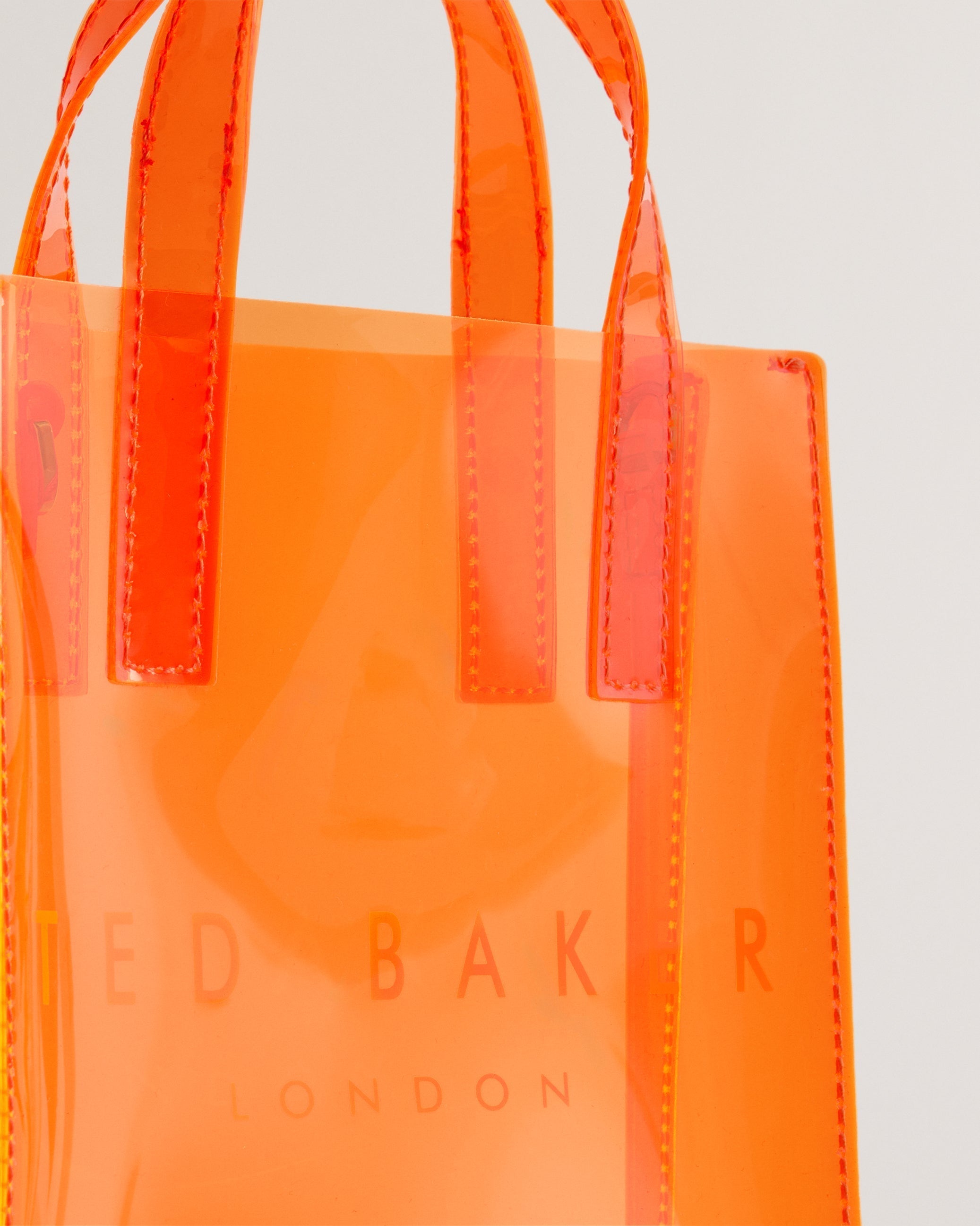 Sheacon Transparent Nano Icon Bag Brt-Orange