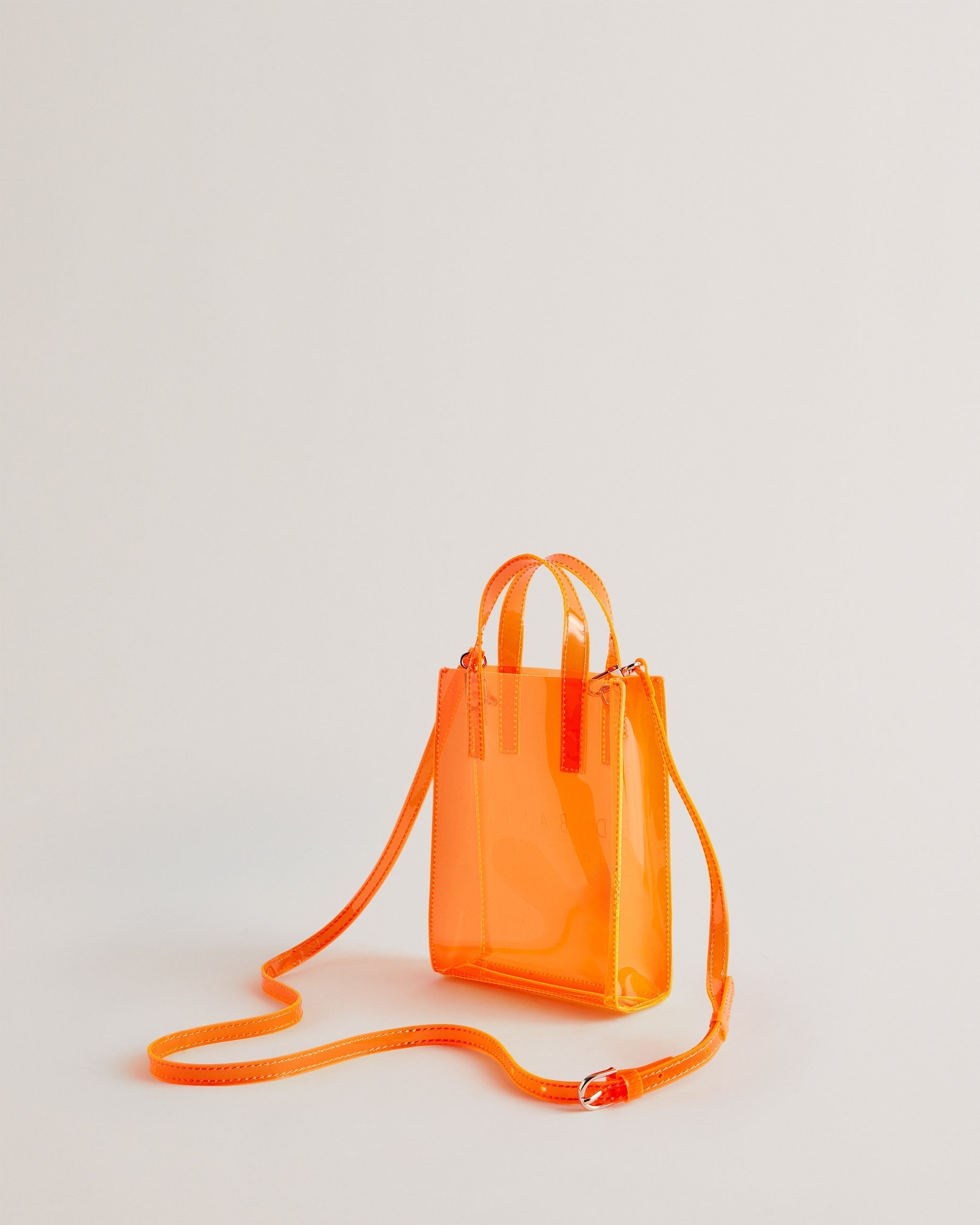Sheacon Transparent Nano Icon Bag Brt-Orange