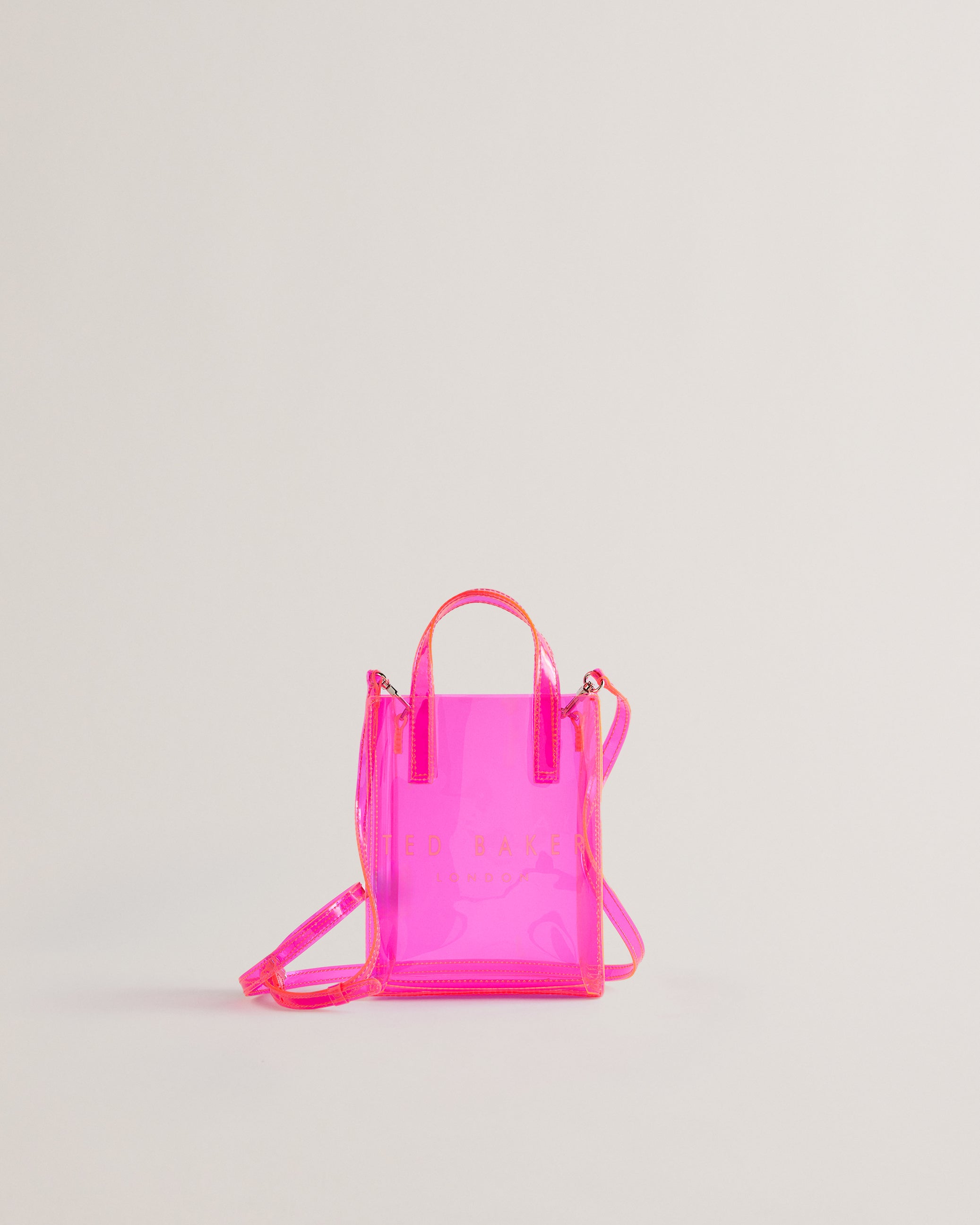 Sheacon Transparent Nano Icon Bag Brt-Pink