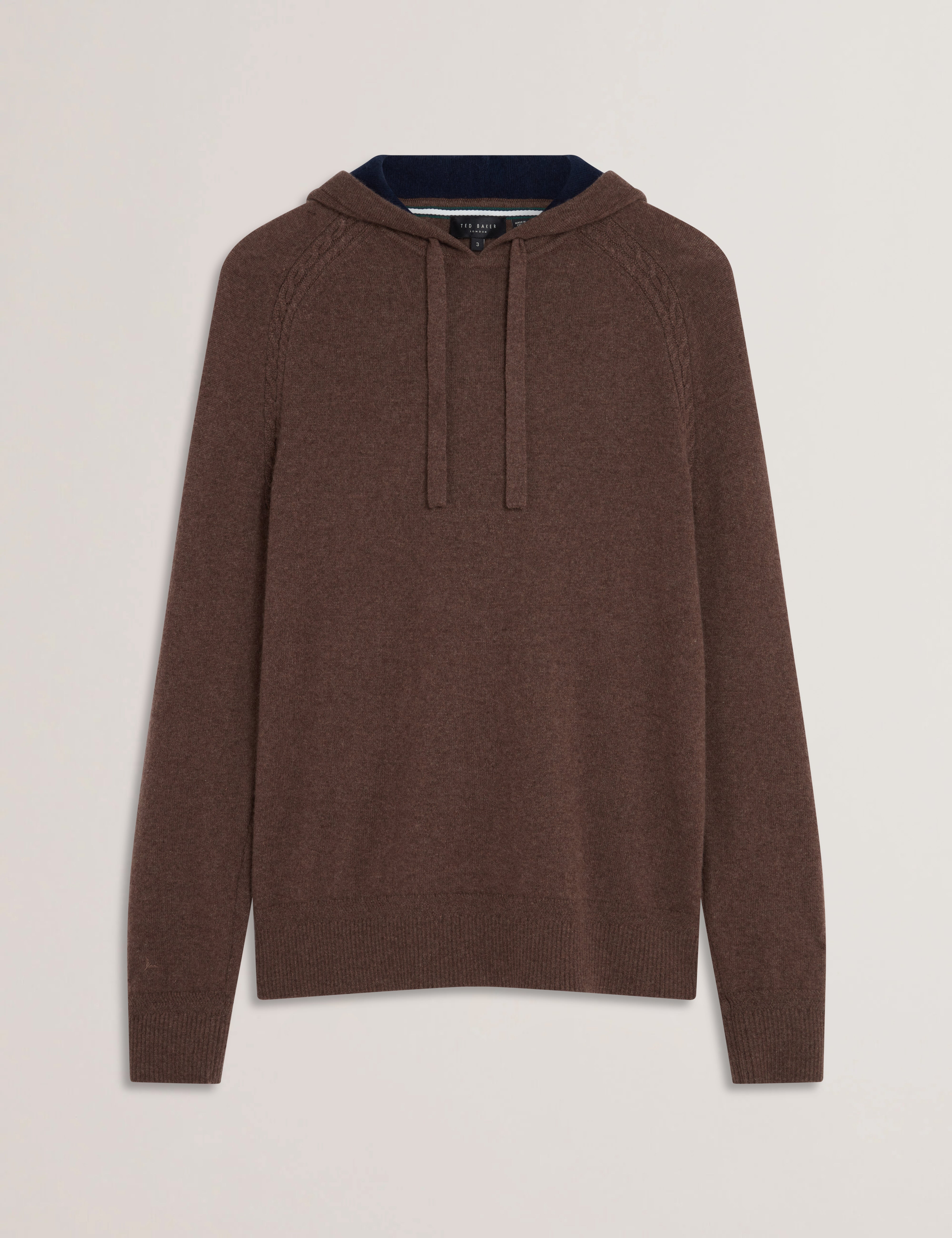 Hauxton Regular Cashmere Hoodie Brown