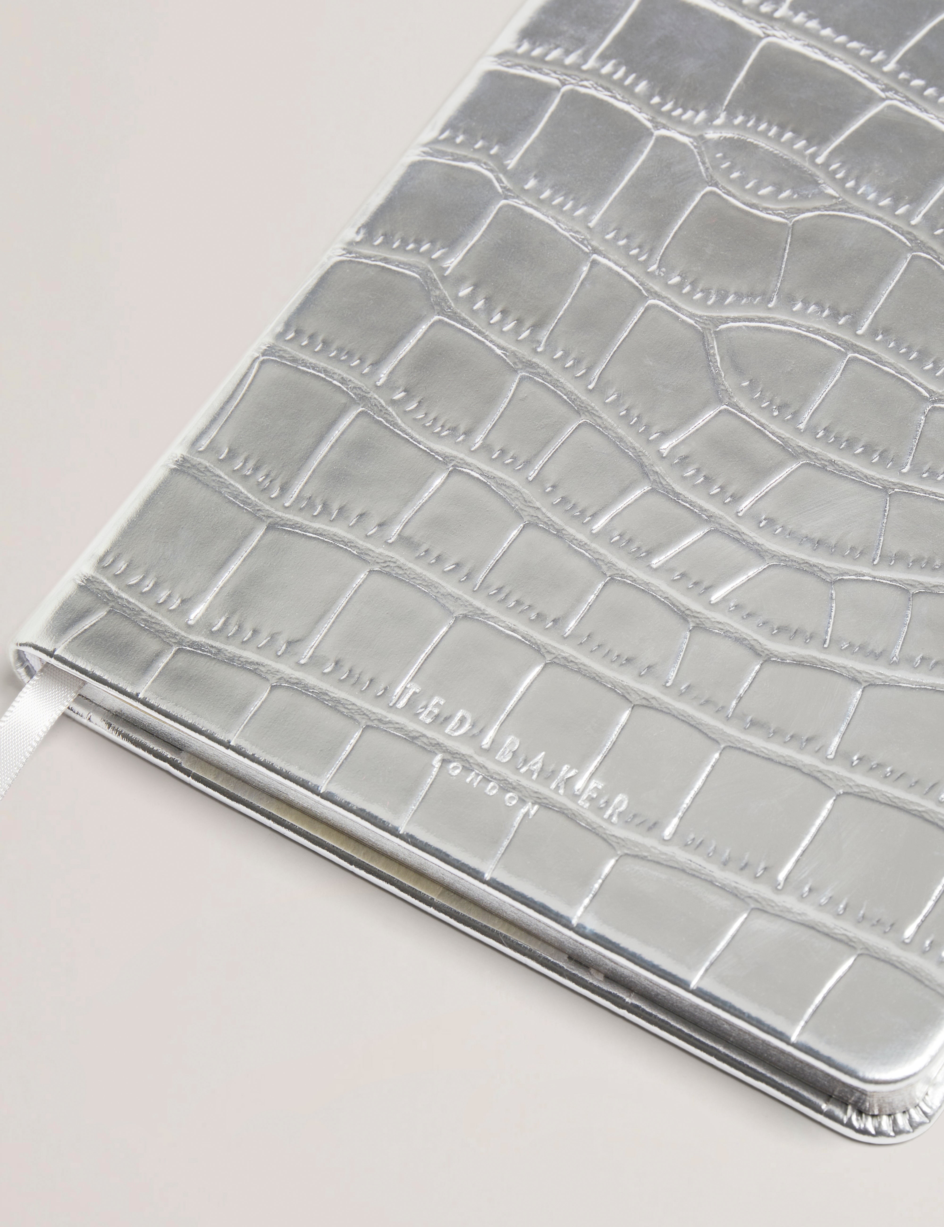 Katts Croc Effect A5 Notebook Silver