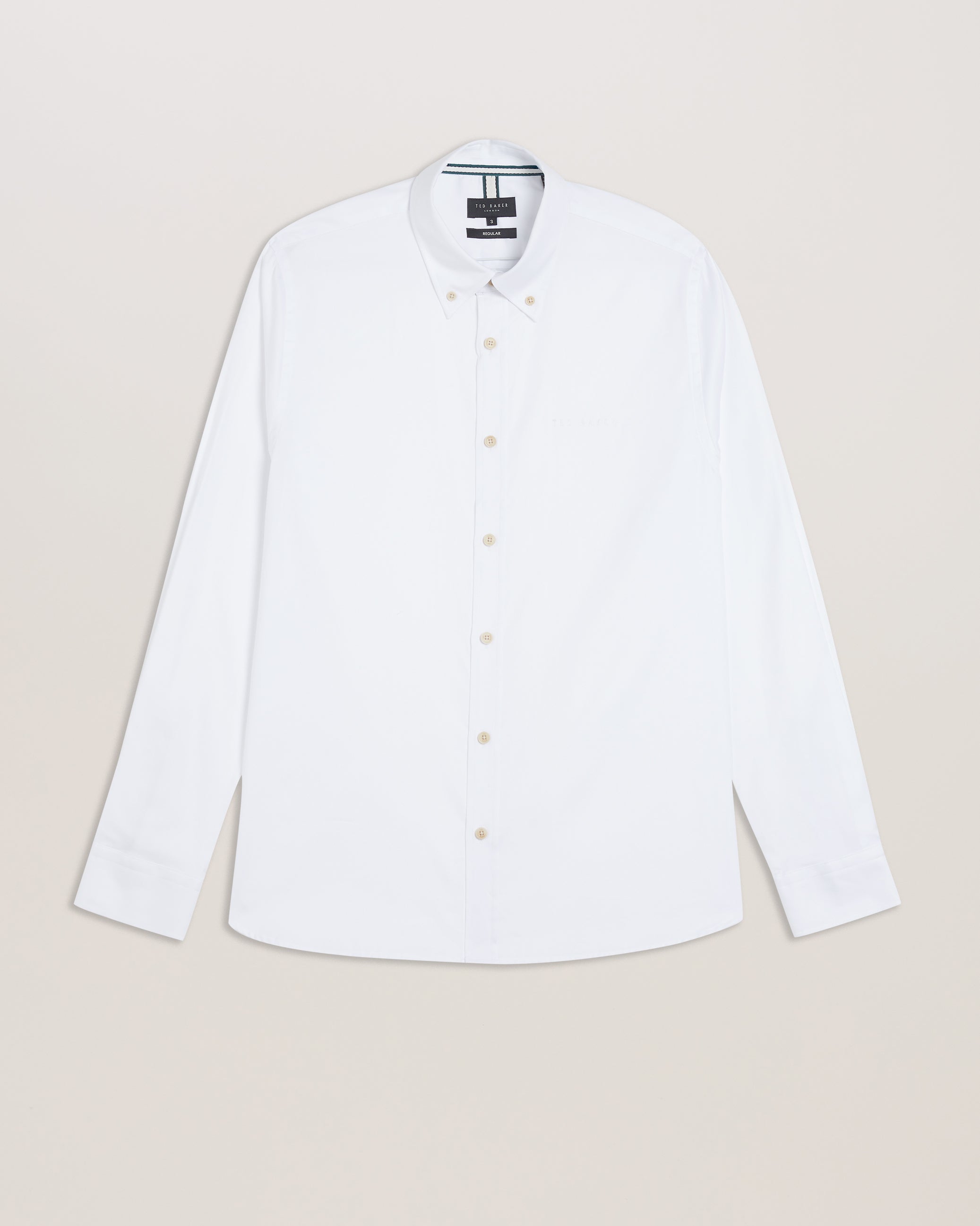 Allarde Ls Regular Branded Oxford Shirt White