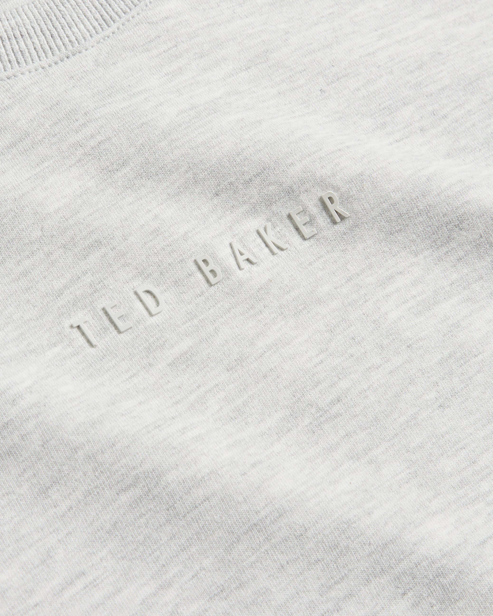 Wiskin Ss Regular Branded T-Shirt Grey-Marl
