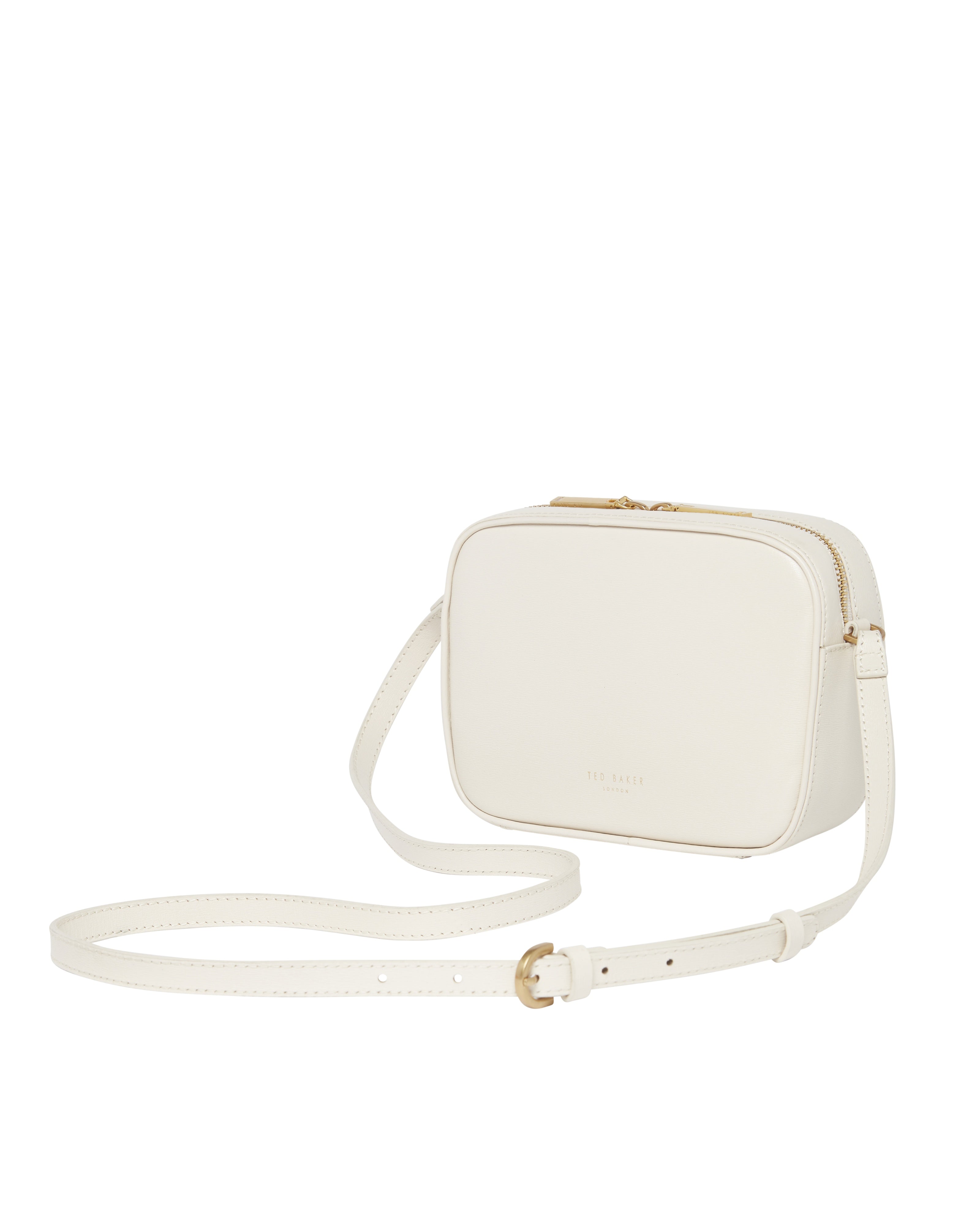 Anihli Tb Detail Leather Camera Bag Ecru