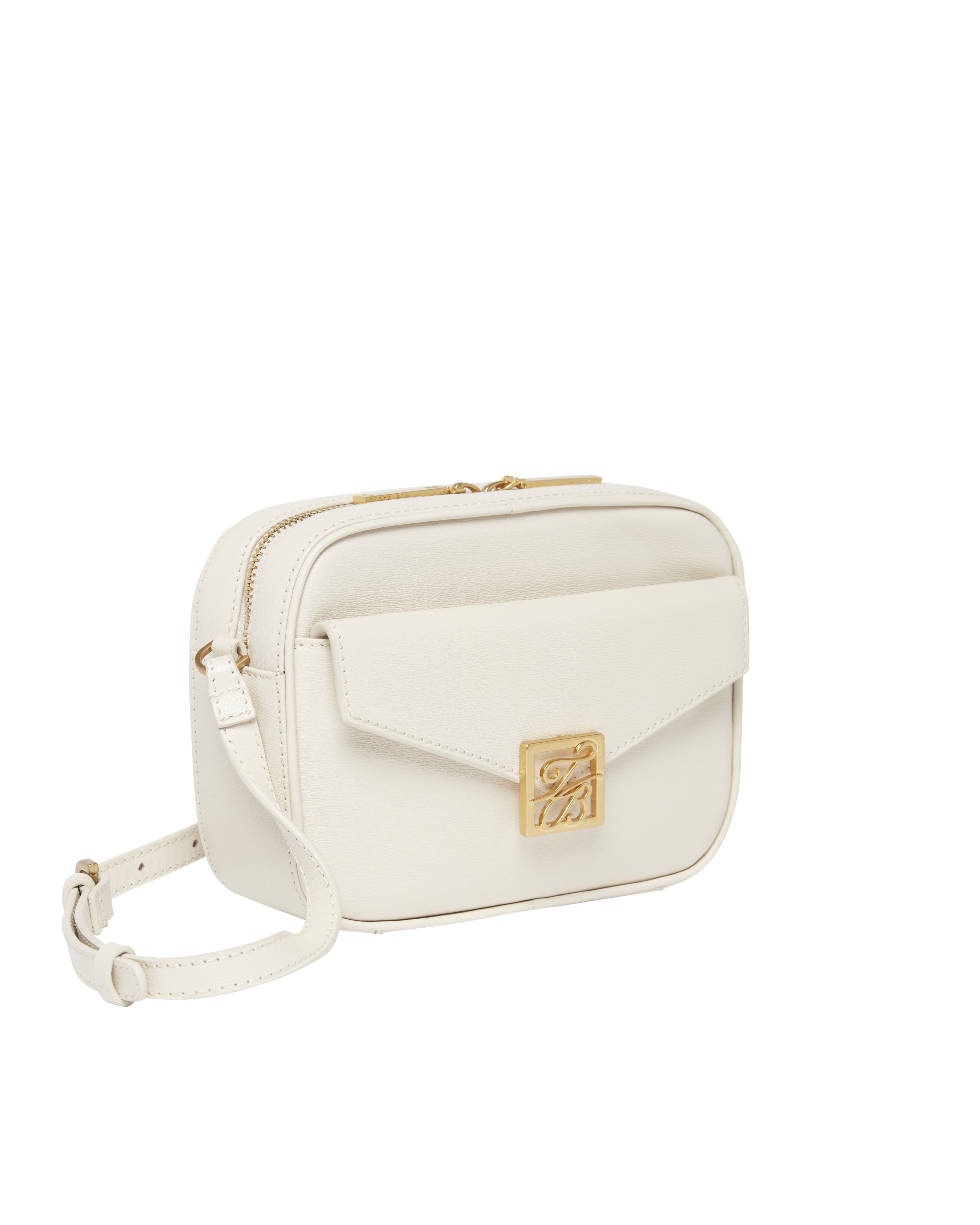 Anihli Tb Detail Leather Camera Bag Ecru