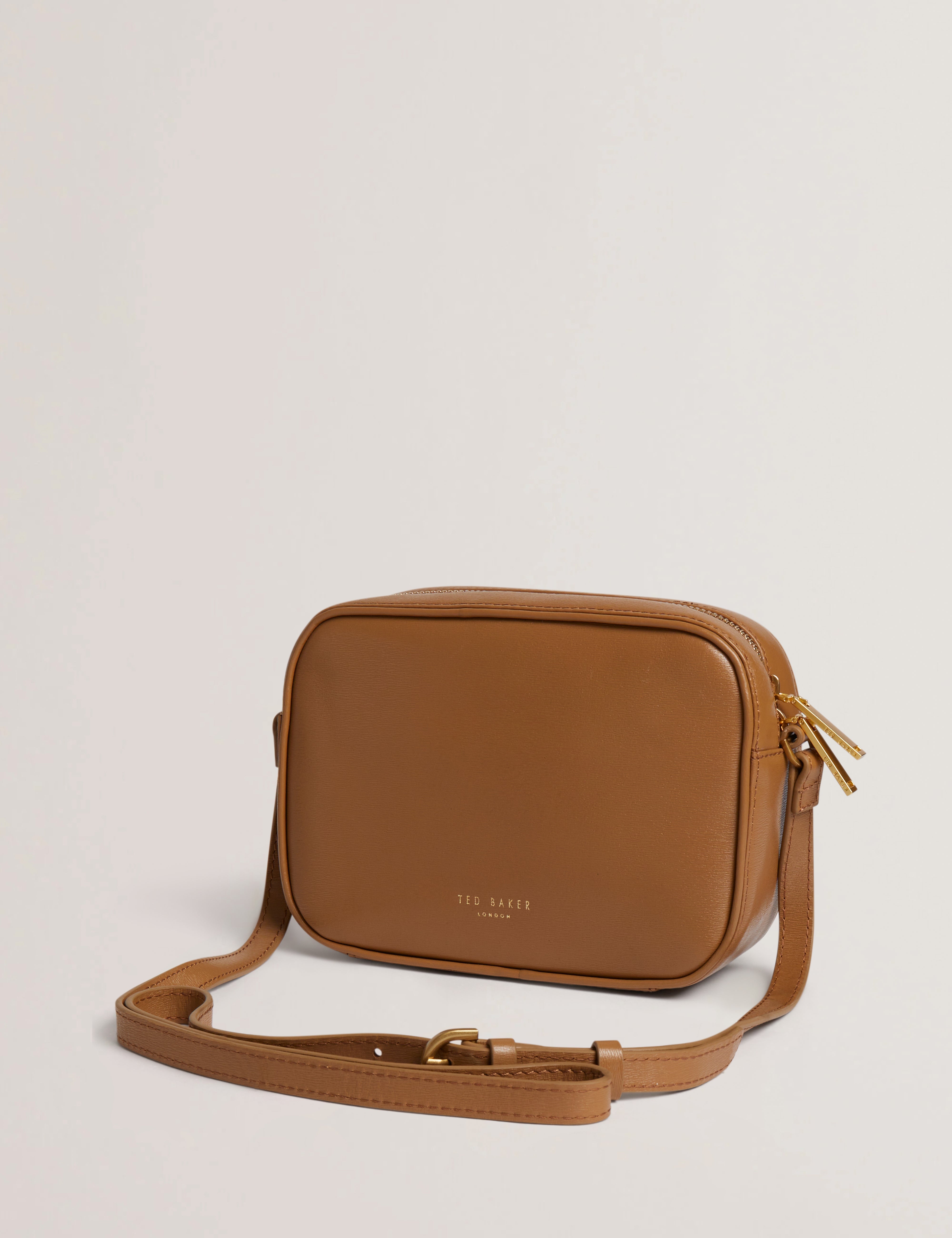 Anihli Tb Detail Leather Camera Bag Brown