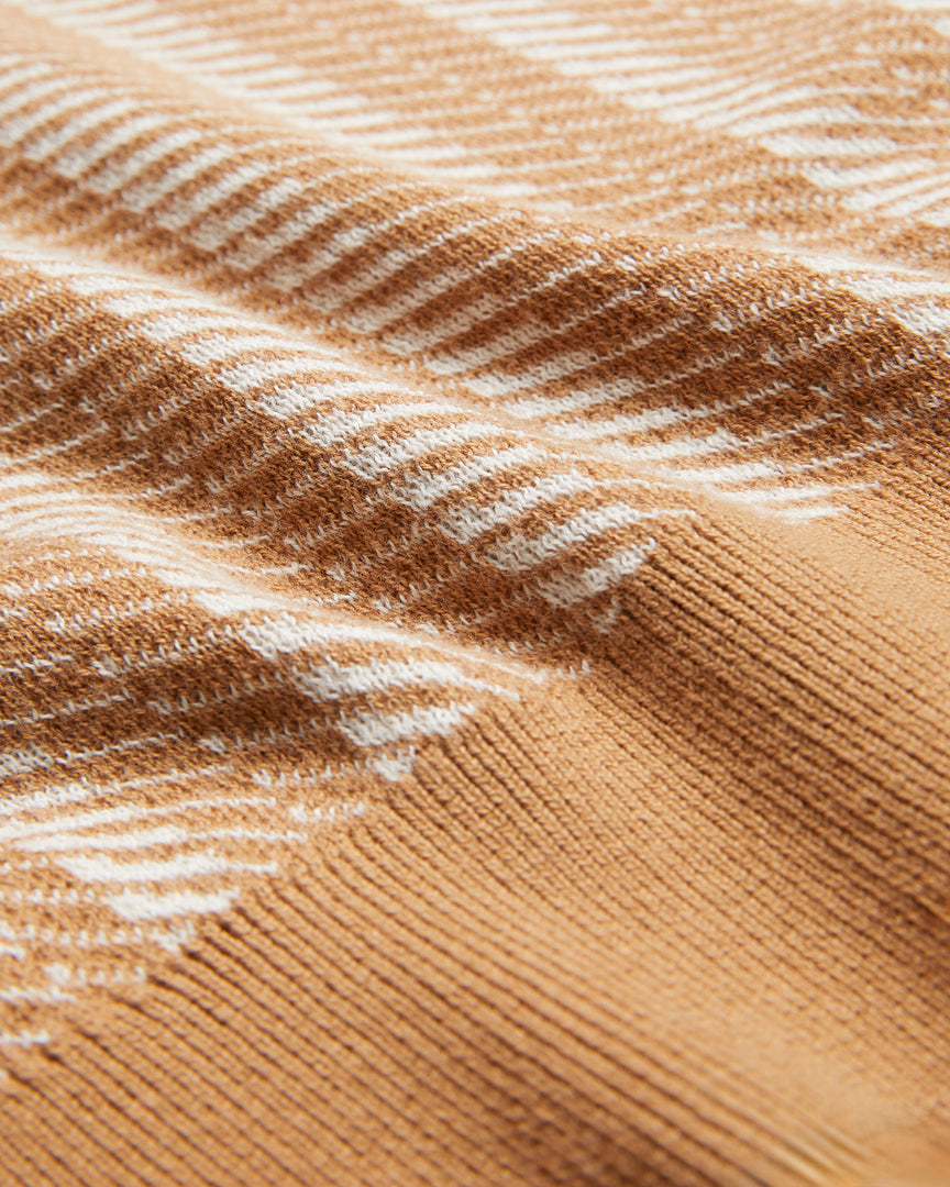 Enwich Ls Regular Jacquard Crew Neck Brown