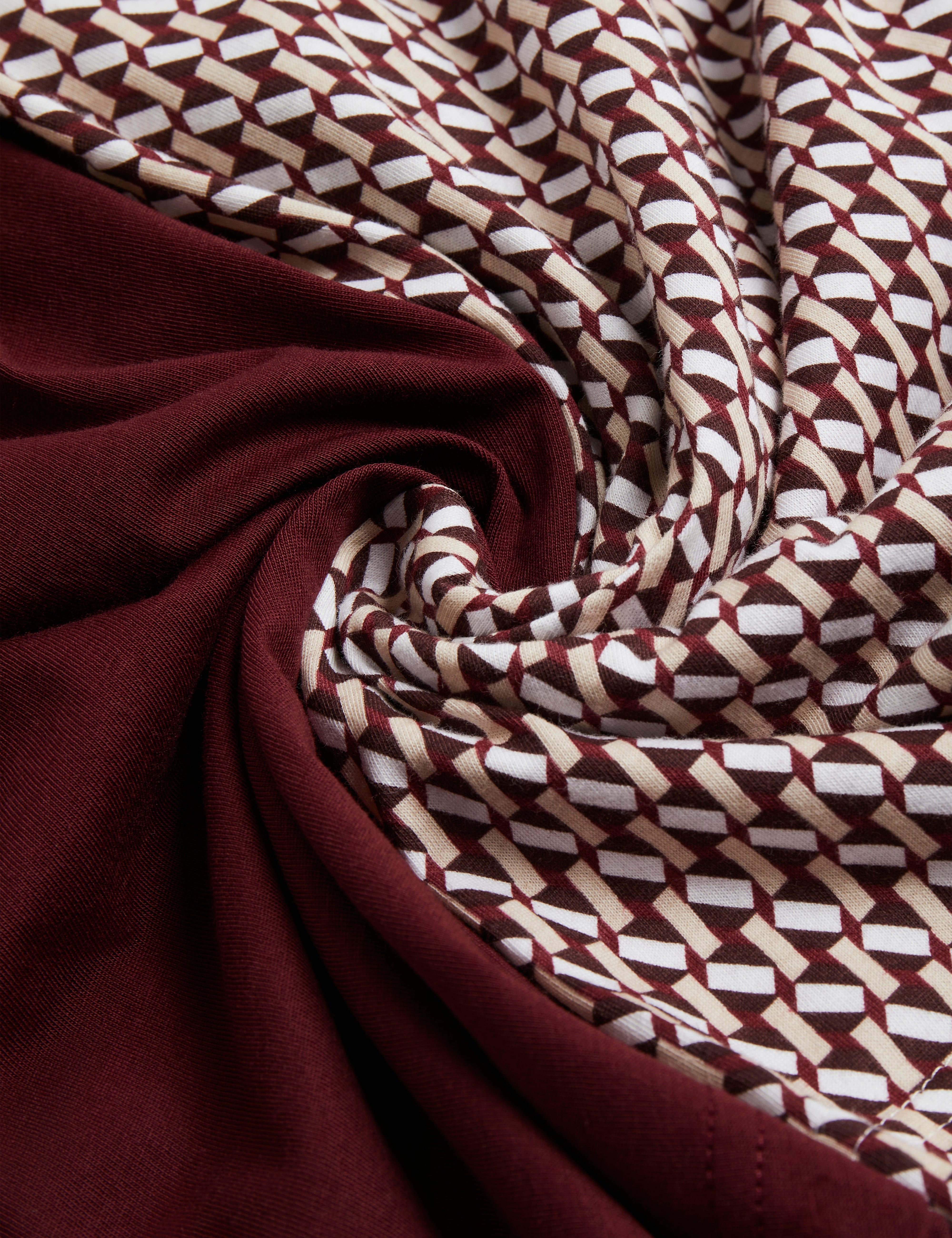 Sangs Ss Jersey Geo Multipack Maroon