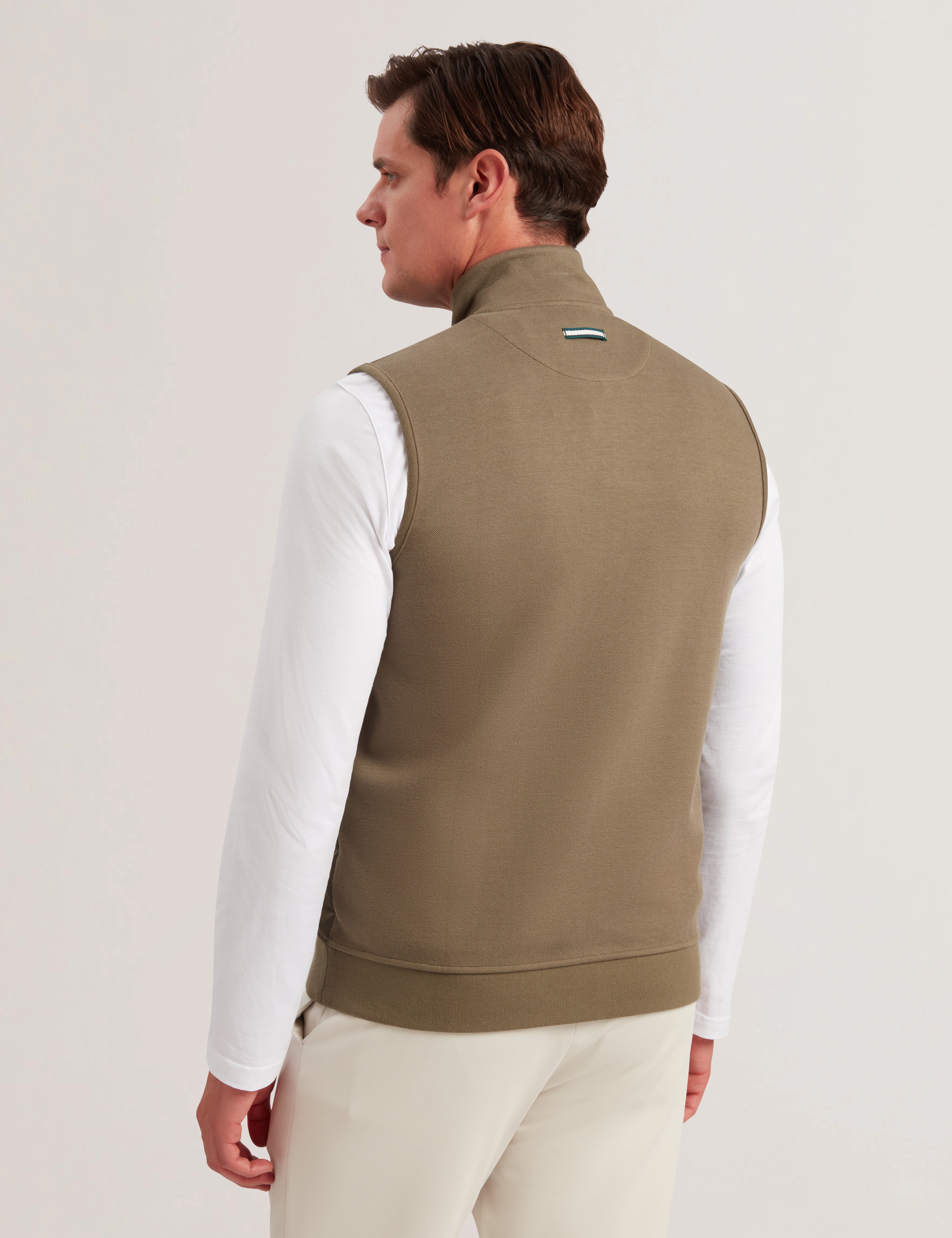 Atho Ss Regular Fit Quilted Gilet Olive