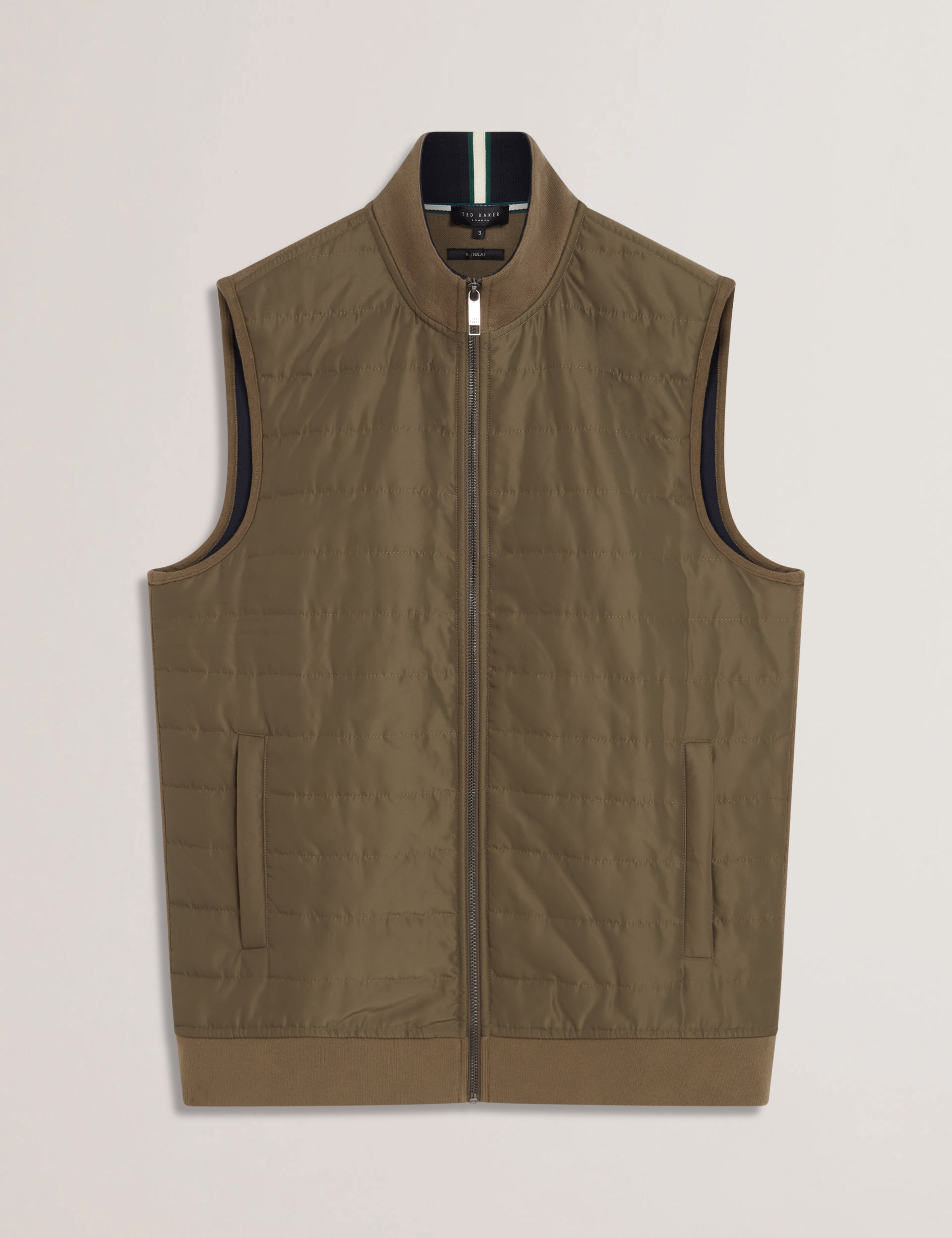 Atho Ss Regular Fit Quilted Gilet Olive
