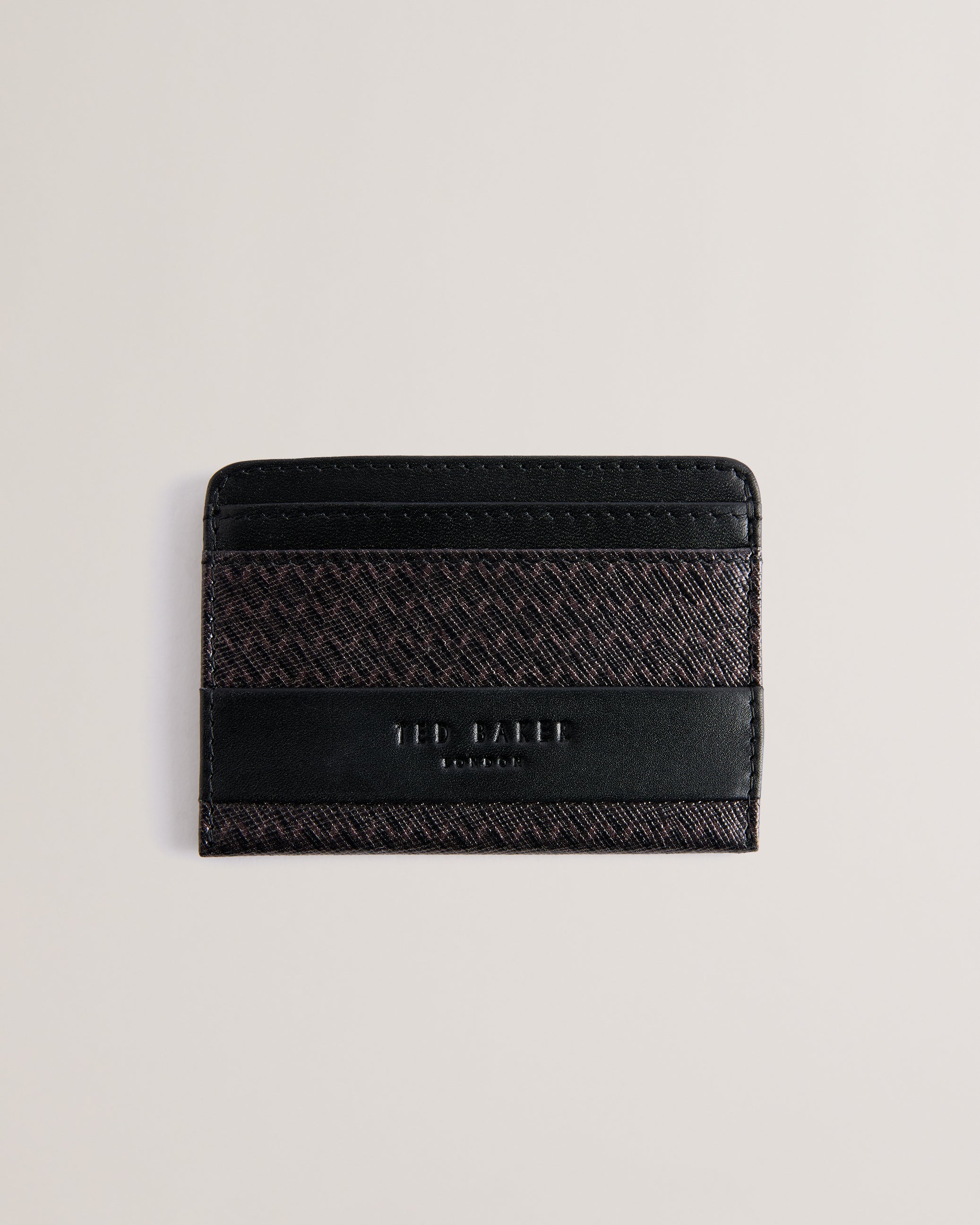 Maxvell Printed Leather Wallet Cardholder Black