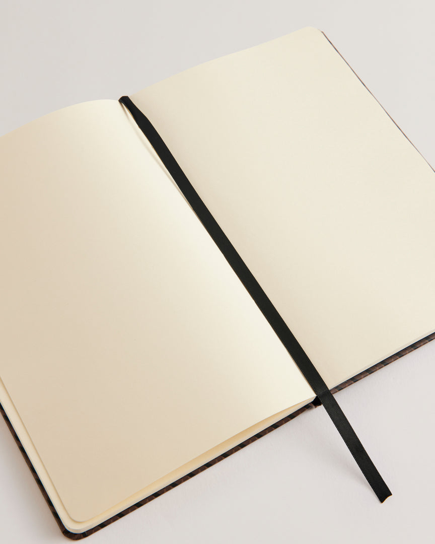 Deniii Printed A5 Notebook Brown