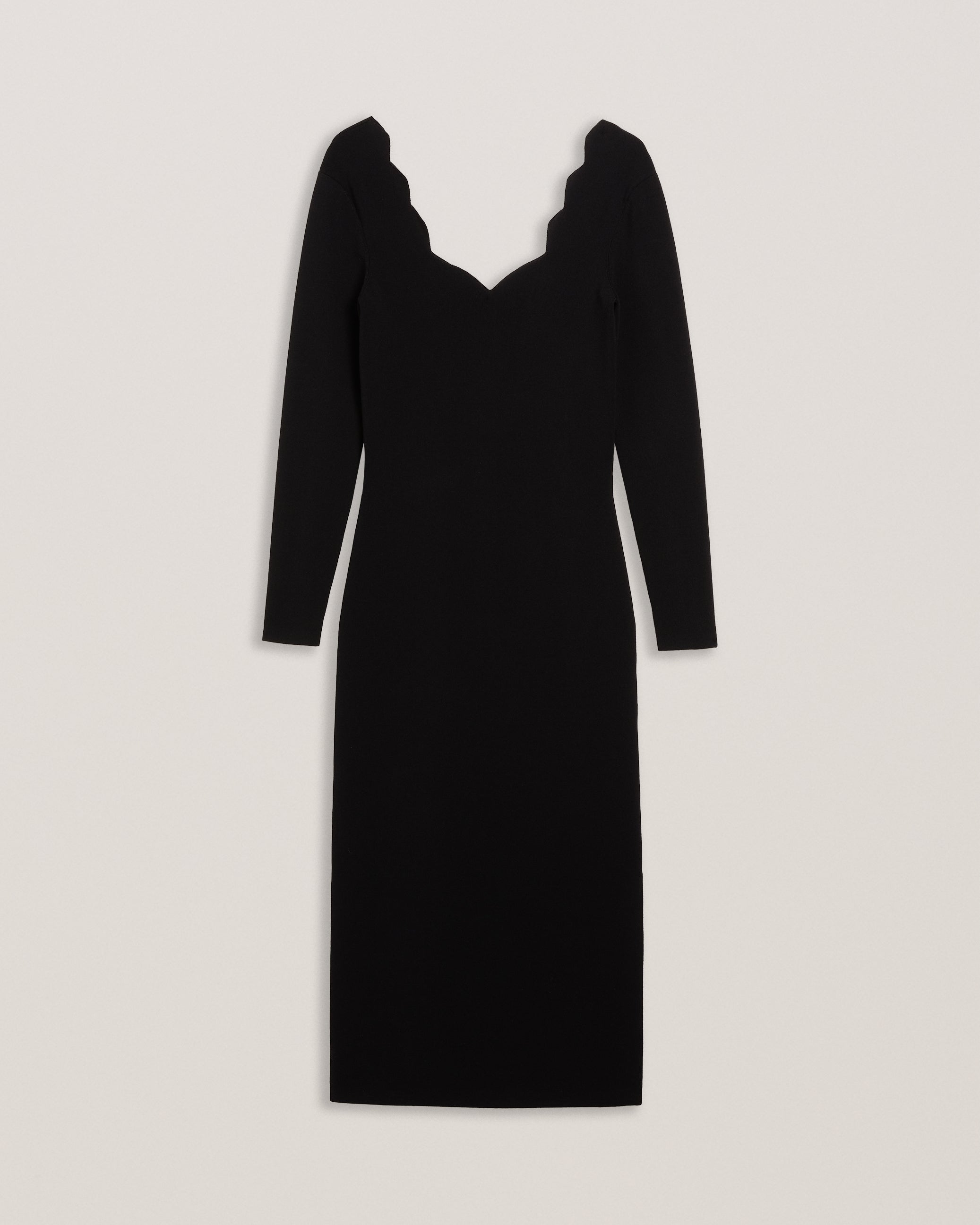 شارما فستان ميدي بقصة ضيقة لون أسود