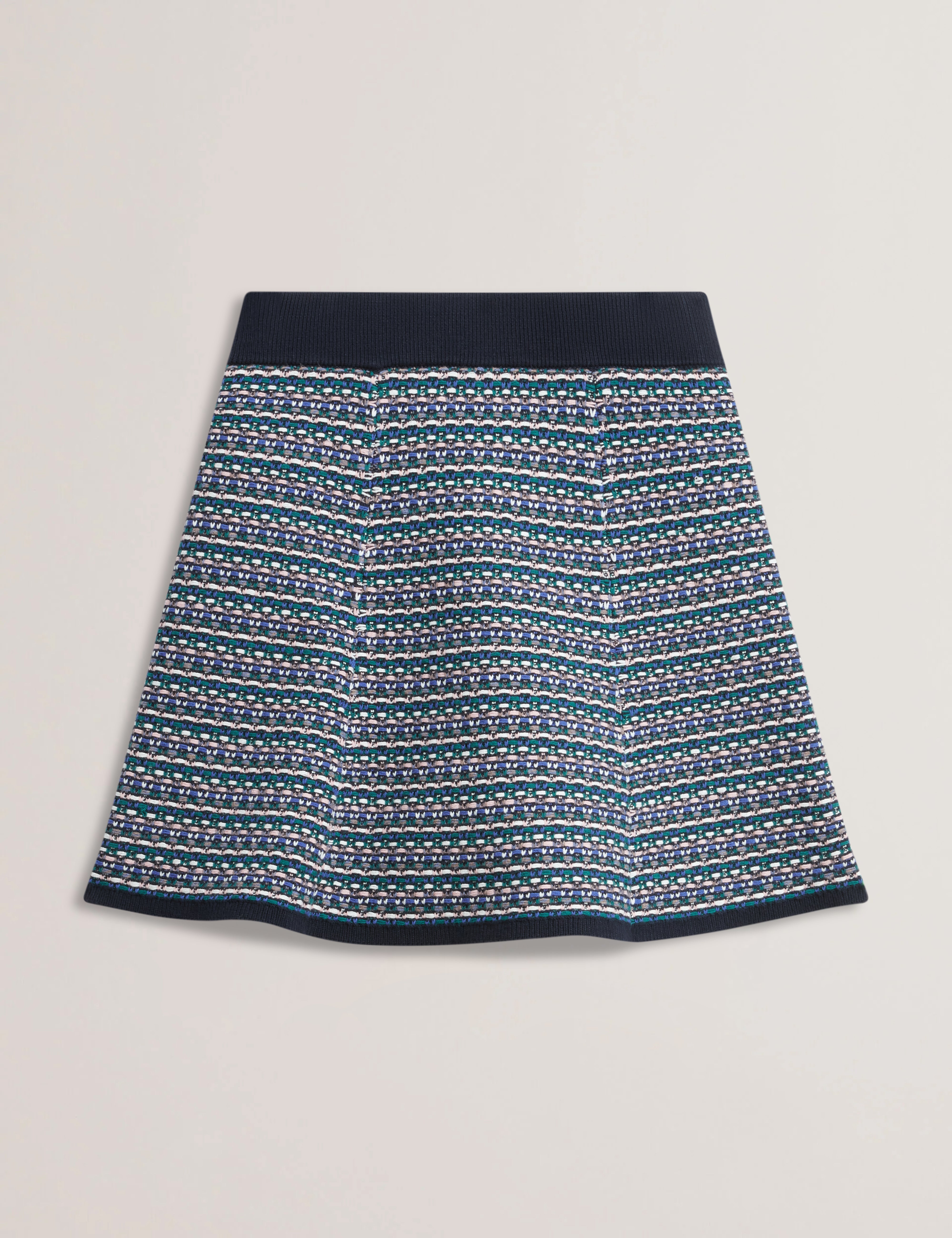 Skylhaa Interest Stitch Knitted Mini Skirt Navy