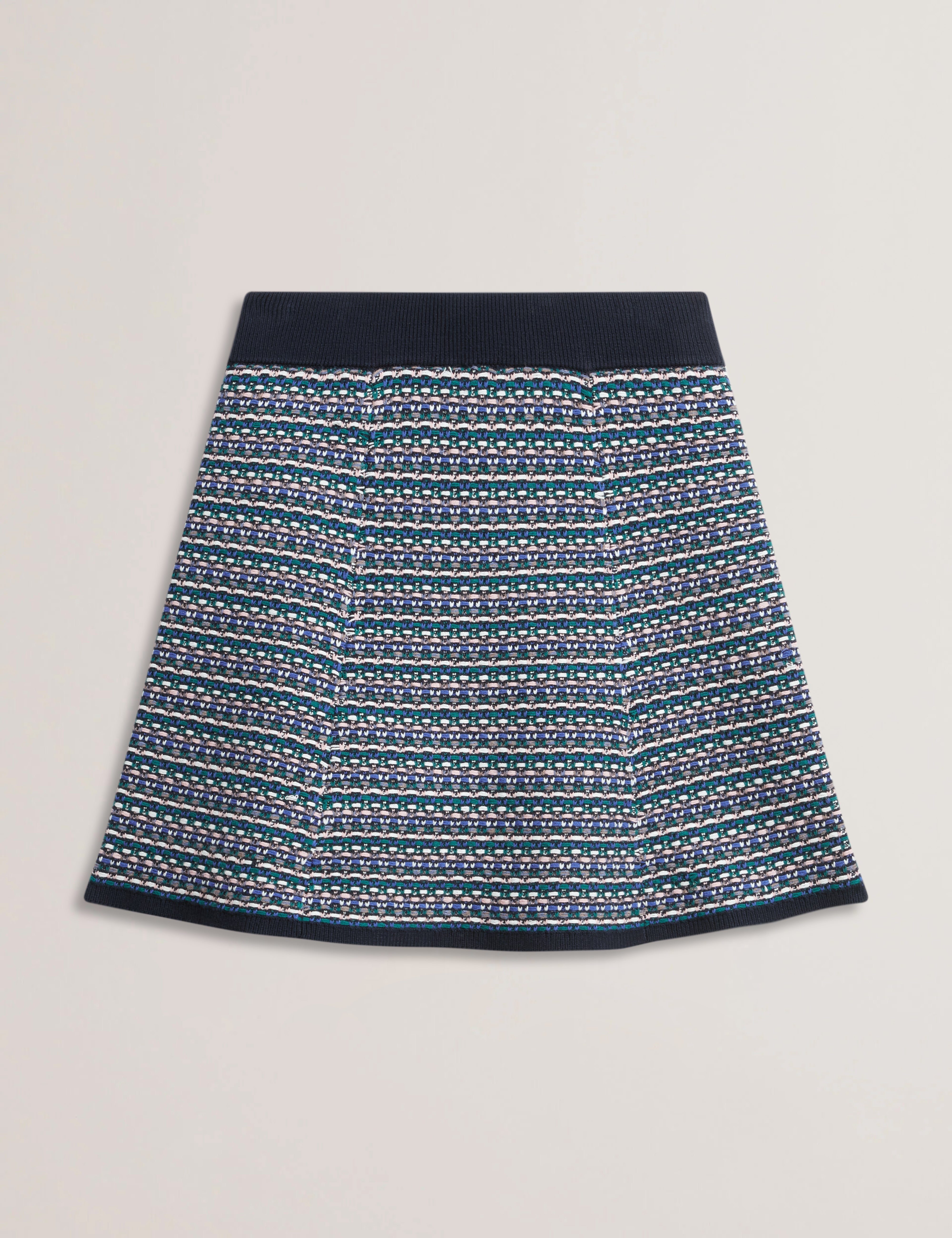 Skylhaa Interest Stitch Knitted Mini Skirt Navy