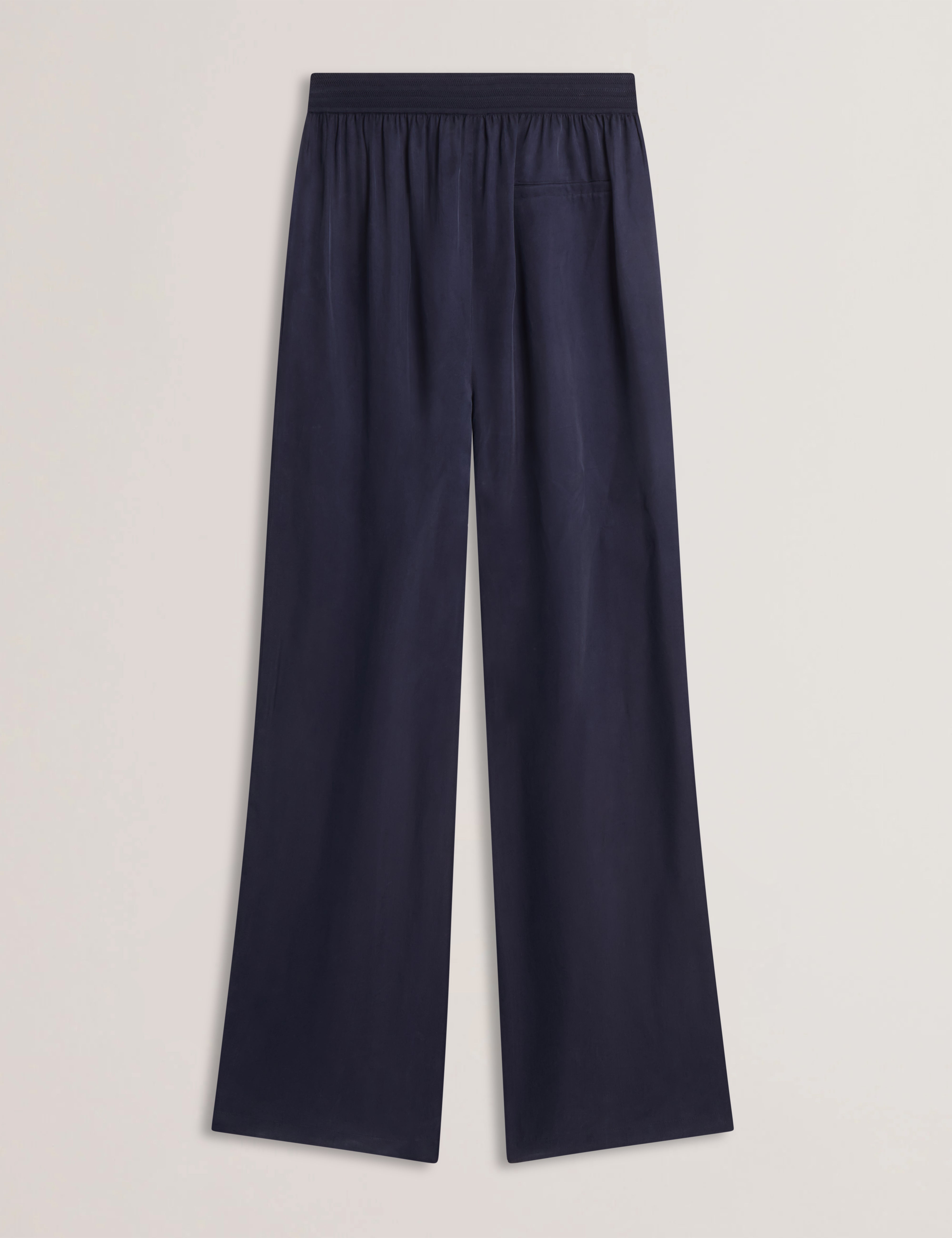 Vinca Cupro Wide Leg Trouser Navy