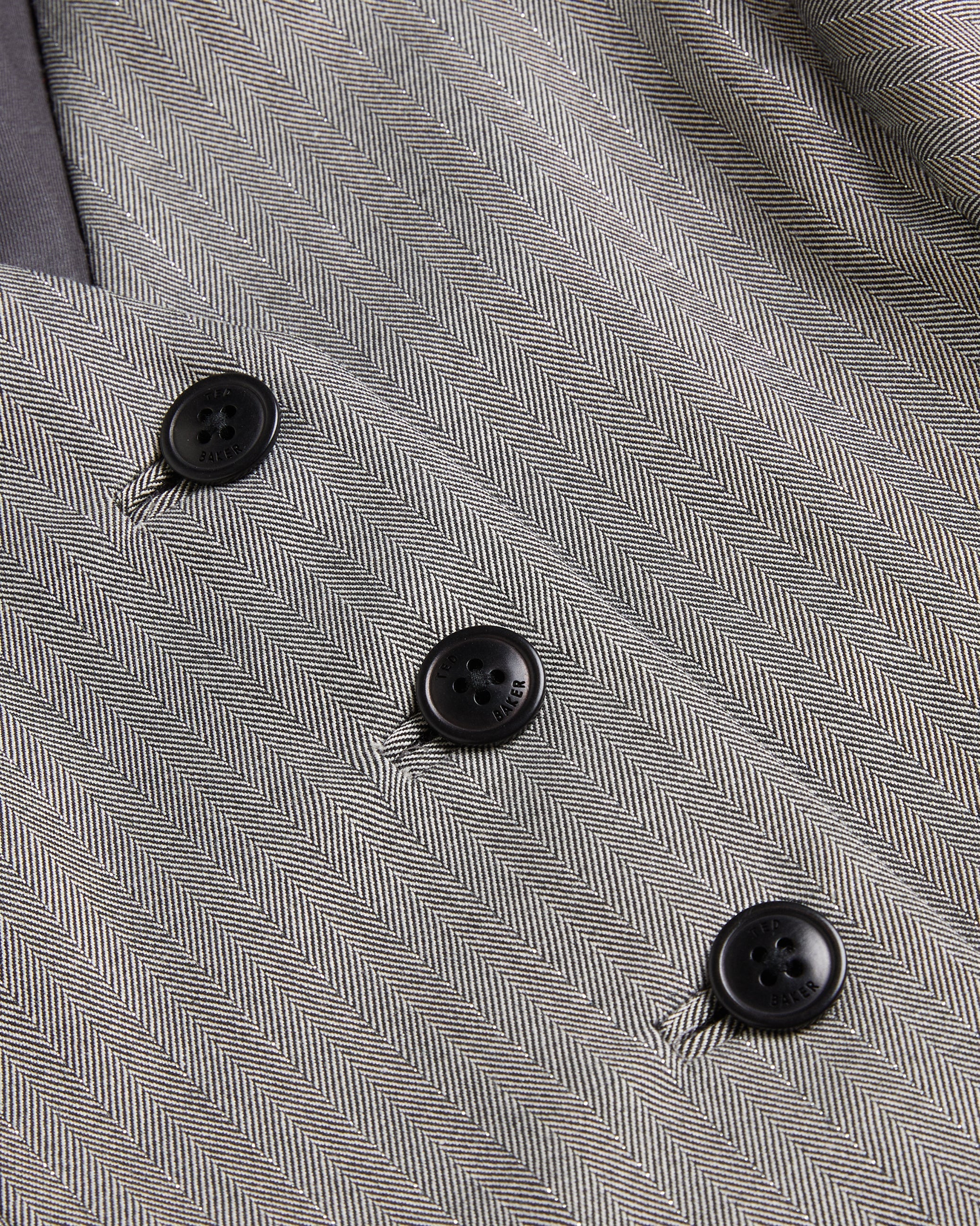 Koaw Pinstripe Fitted Tailored Waistcoat Dk-Grey
