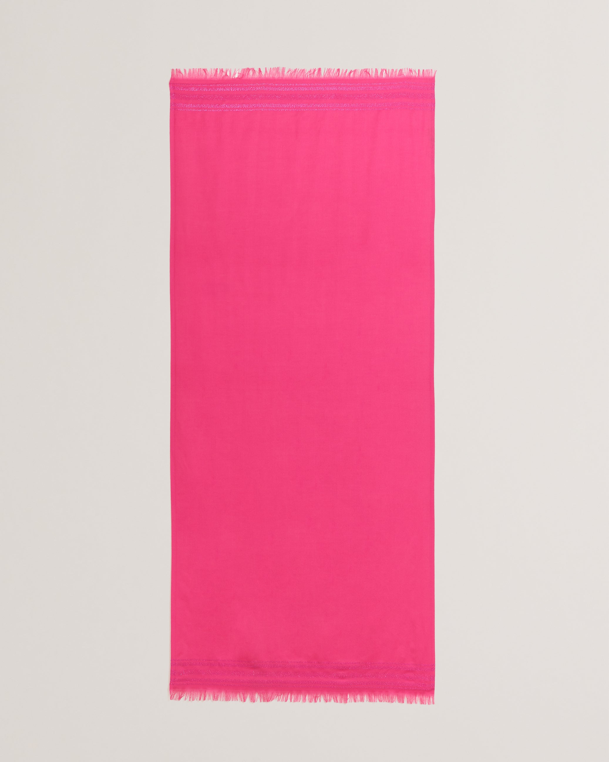 Estelas Metallic Branded Woven Scarf Pink
