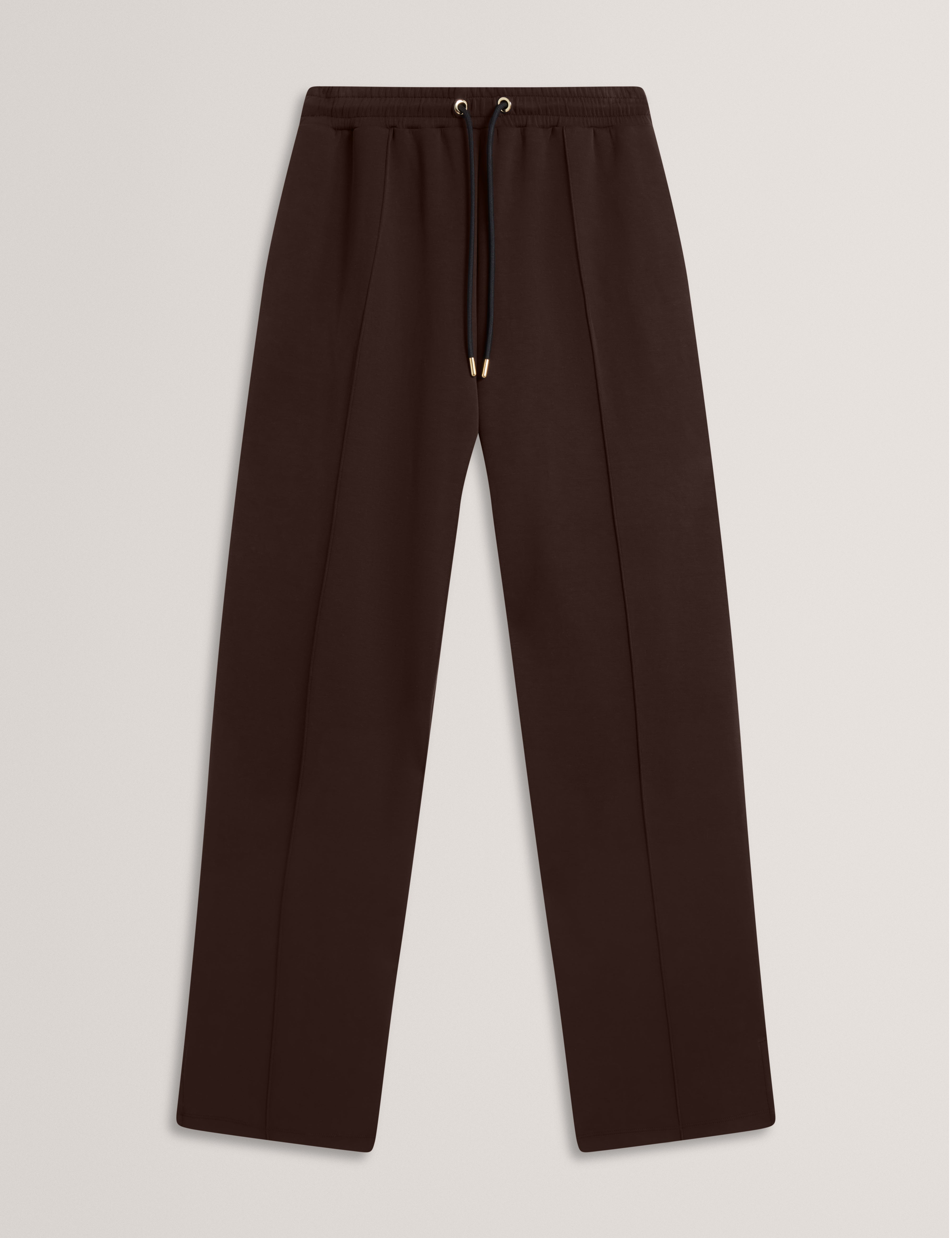Nowelll Cupro Split Hem Jogger Dk-Brown