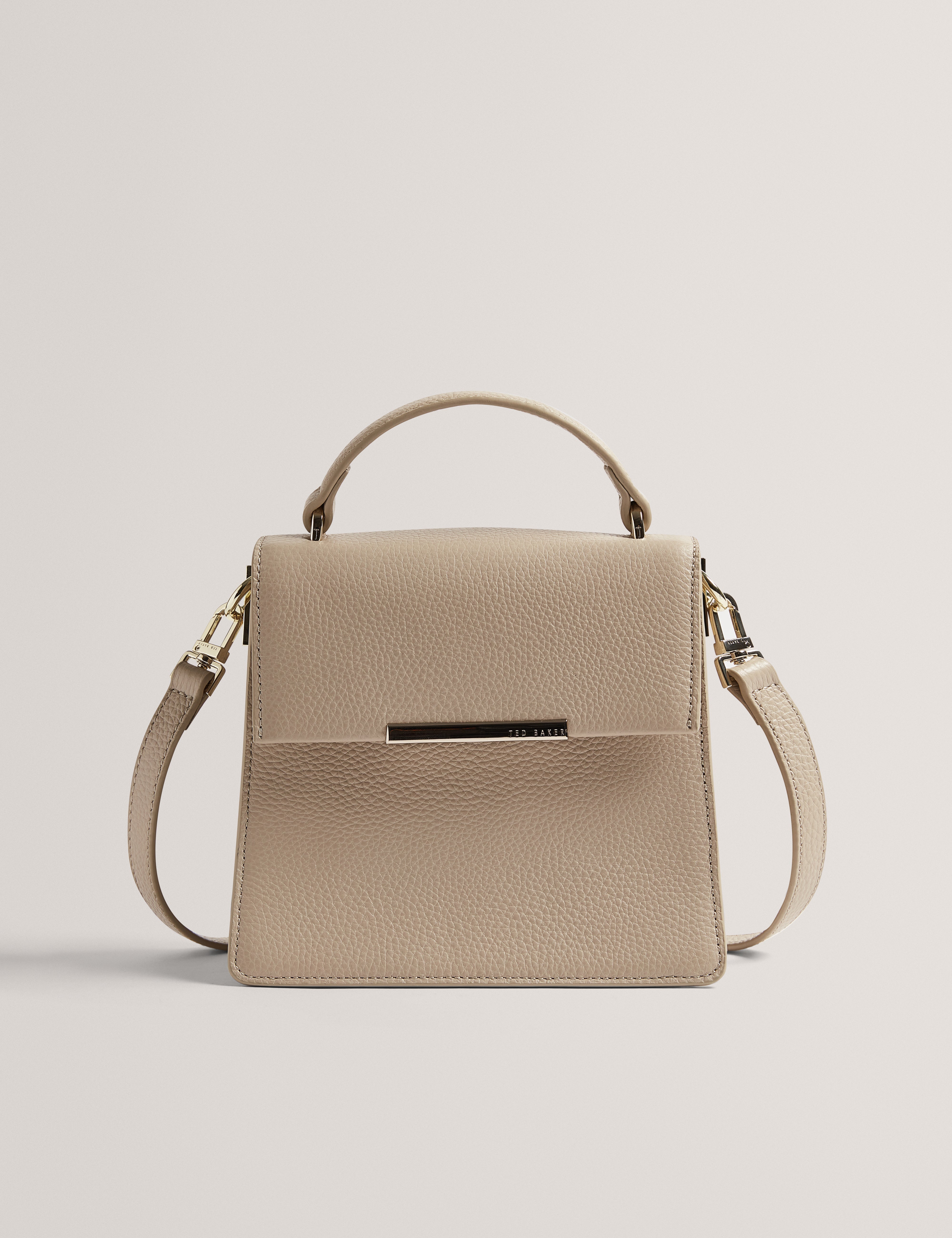 Roselii Bar Detail Medium Top Handle Ecru