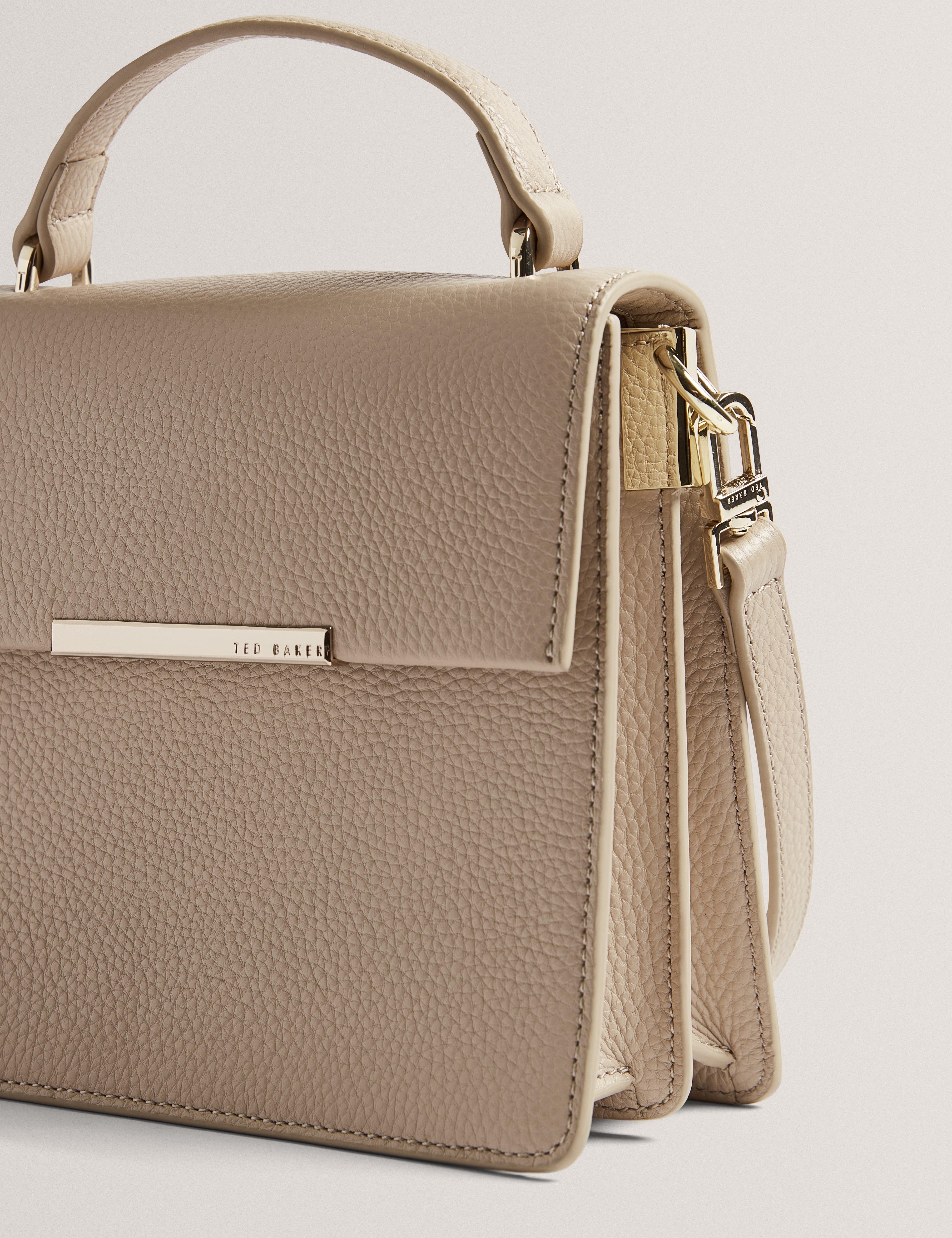 Roselii Bar Detail Medium Top Handle Ecru