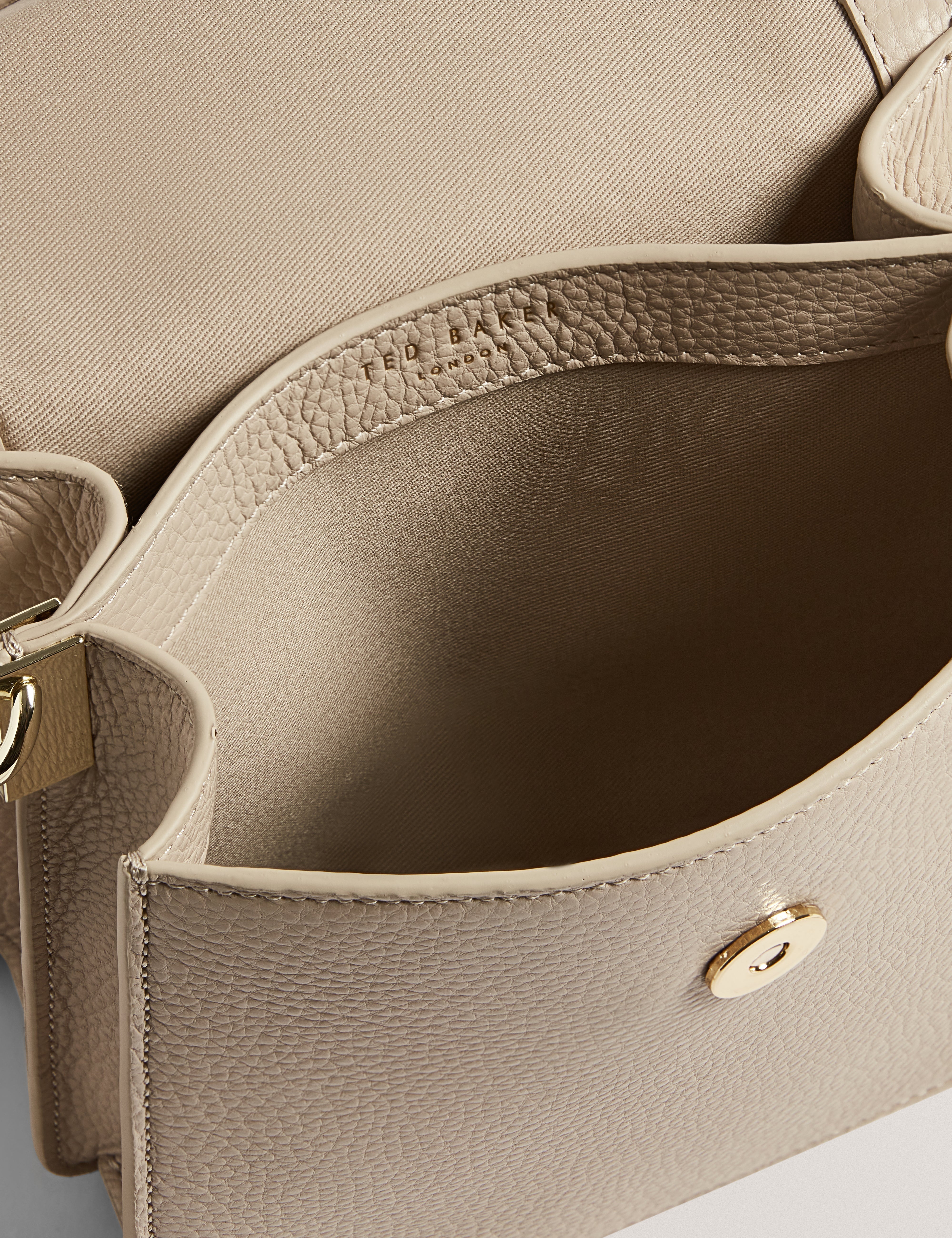 Roselii Bar Detail Medium Top Handle Ecru