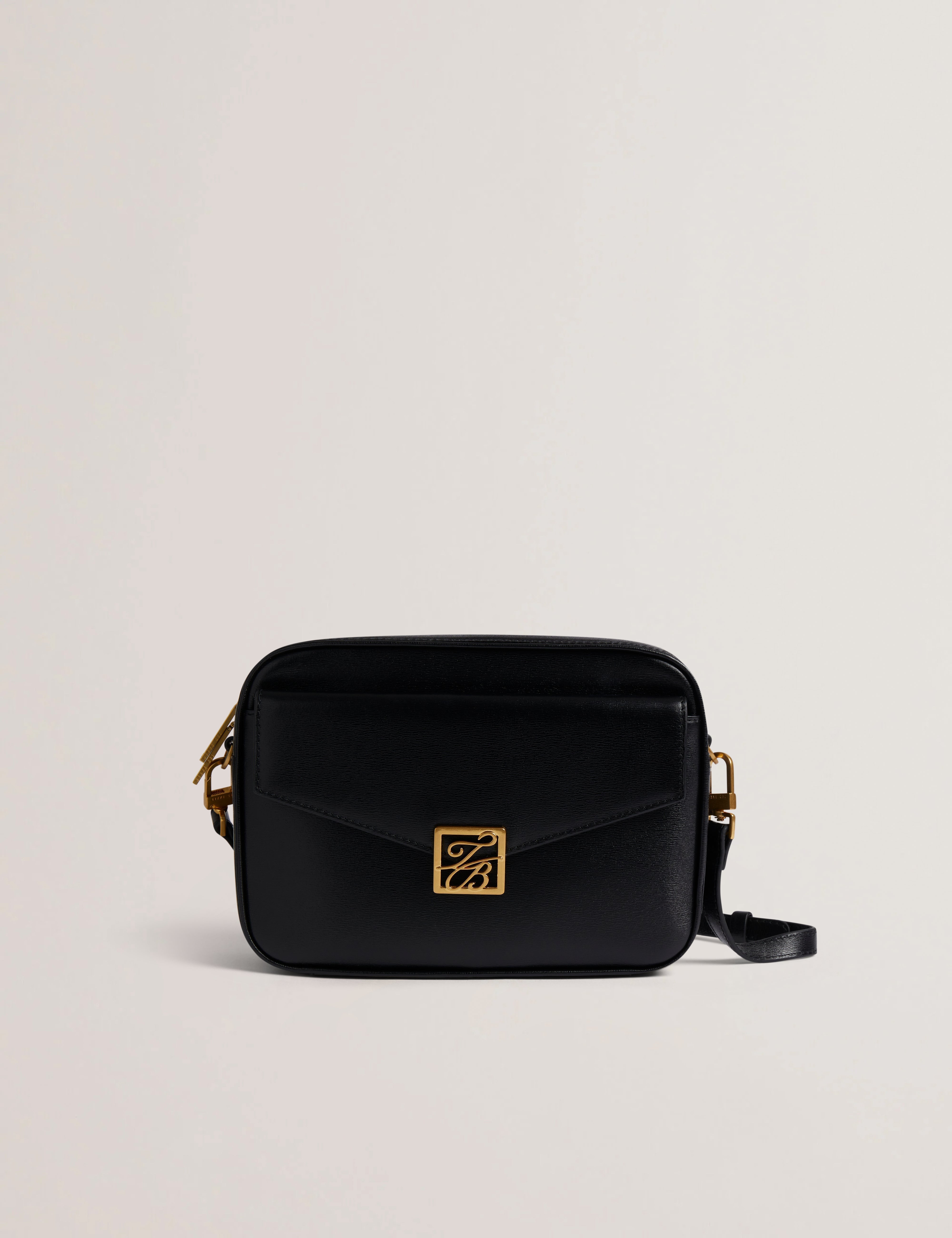 Anilaa Tb Detail Large Leather Camera Bag Black