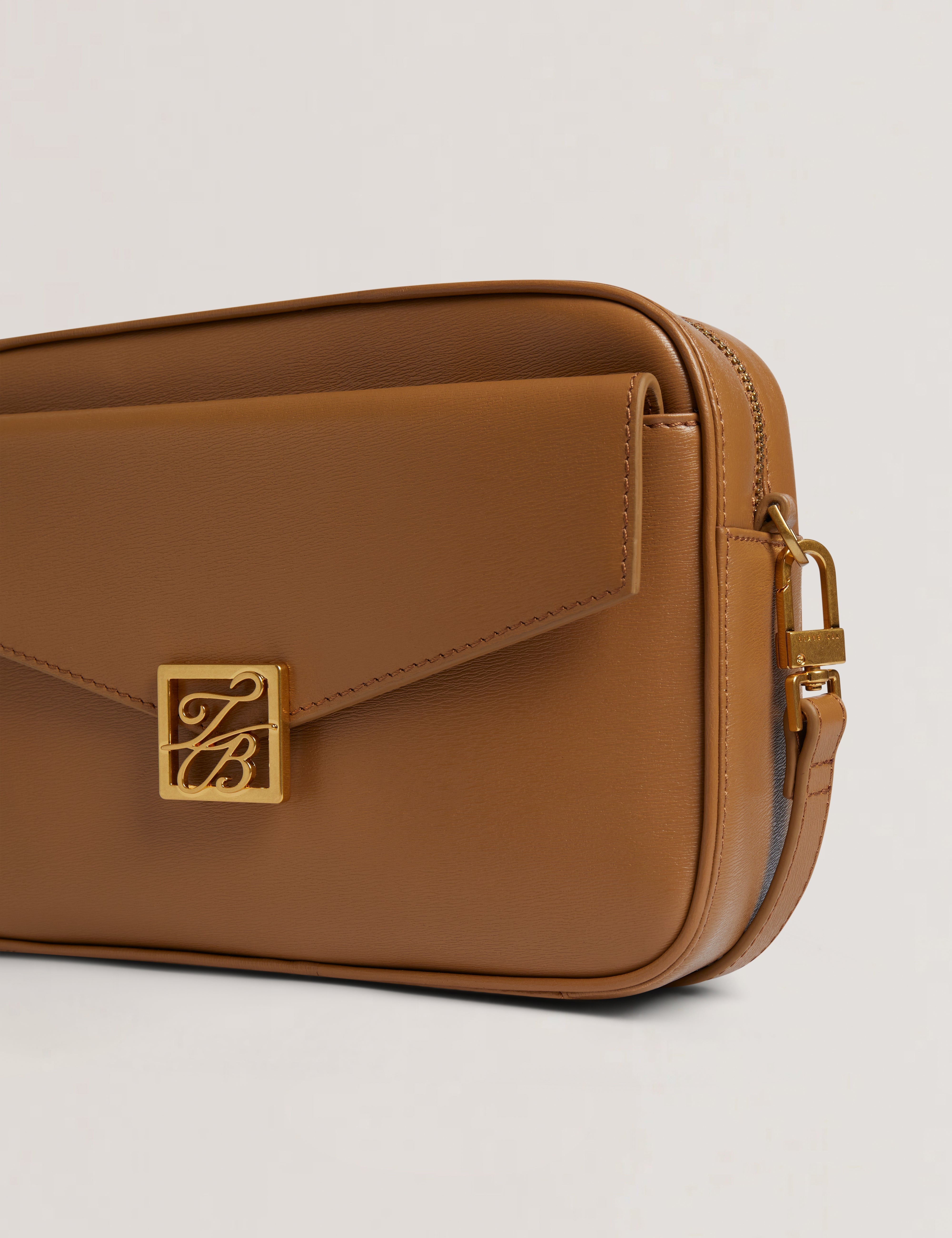 Anilaa Tb Detail Large Leather Camera Bag Brown