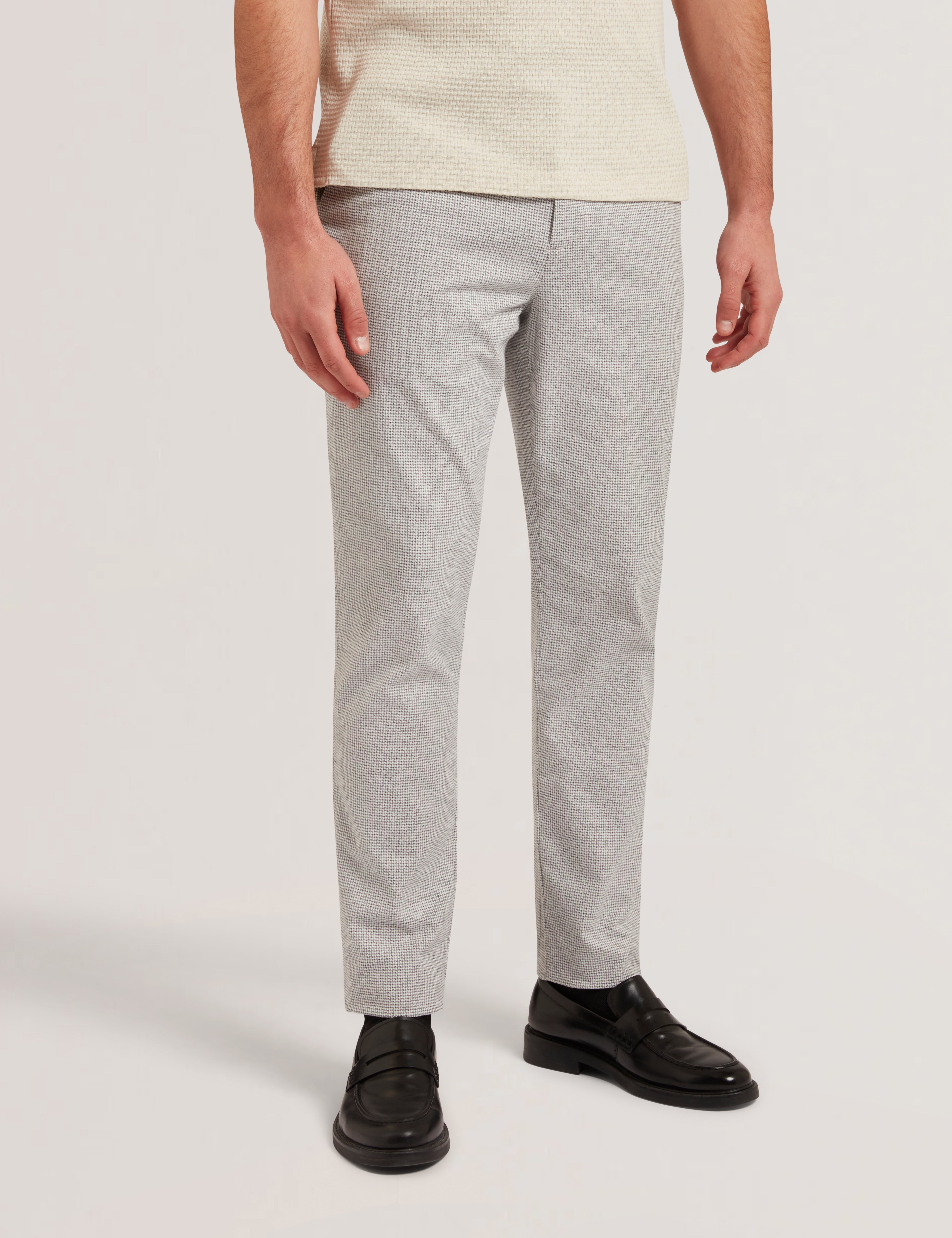 هاندلي بنطلون رمادي سليم فيت