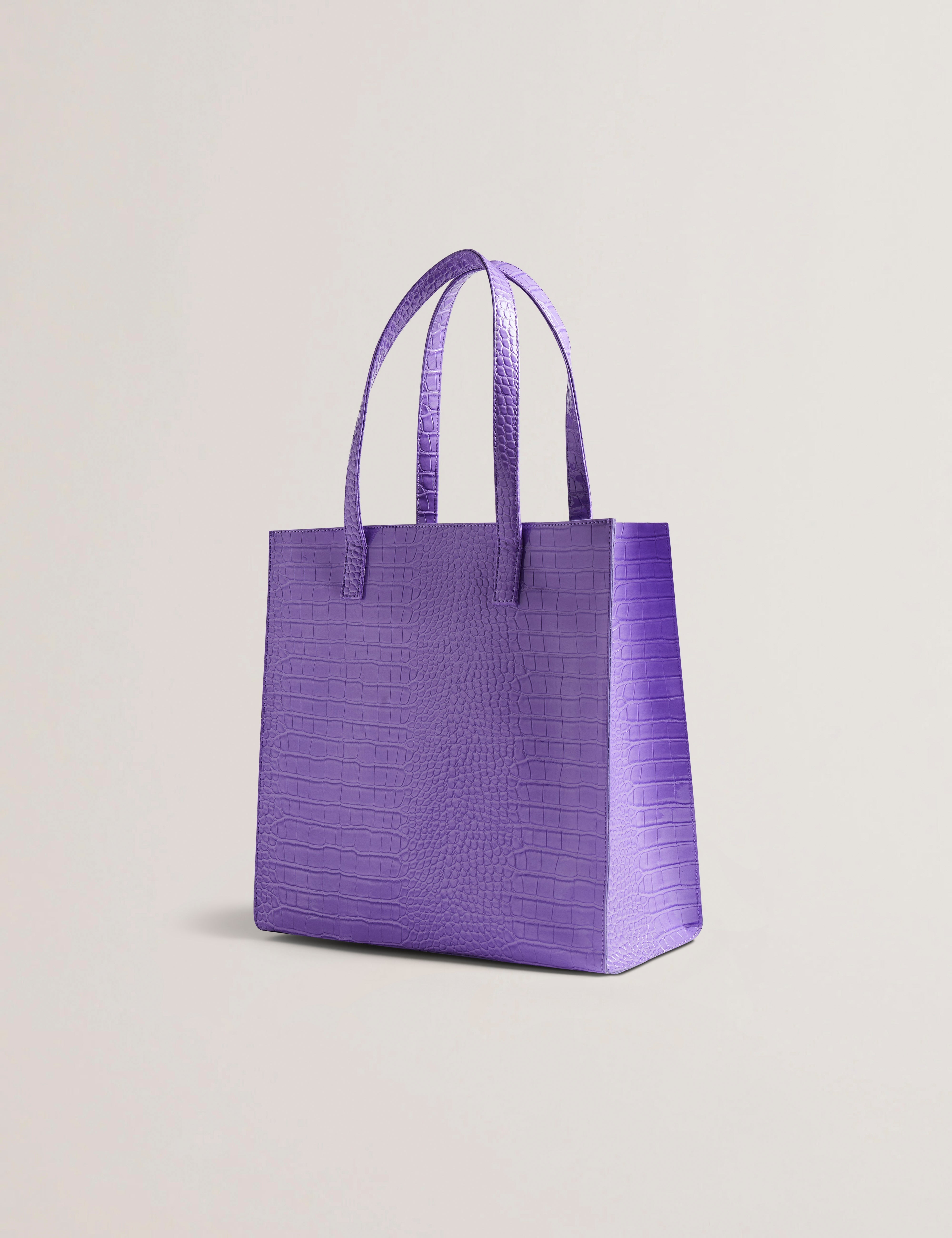 Croccon Croc Effect Large Icon Bag Brt-Purple