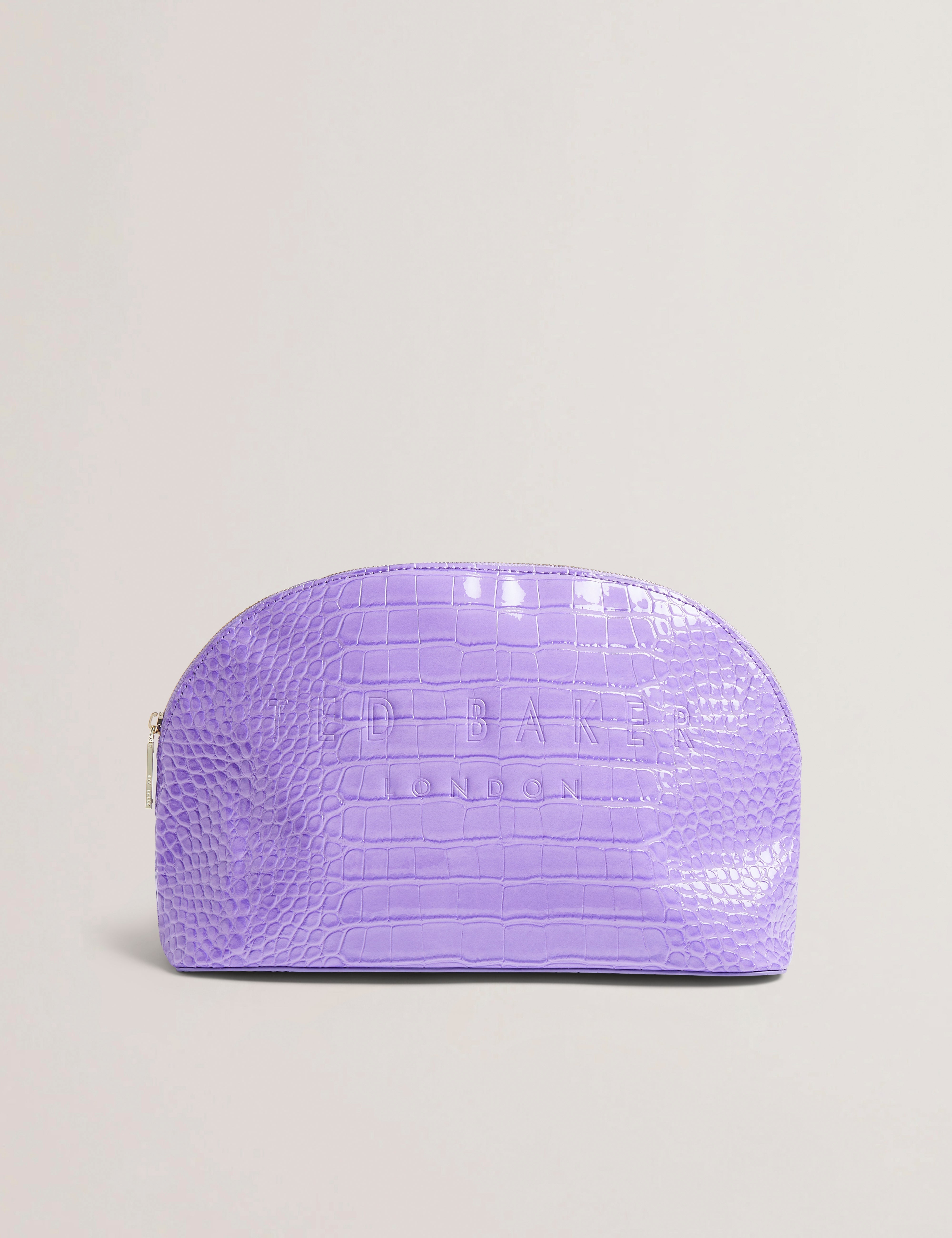 Crocana Croc Effect Large Washbag Brt-Purple