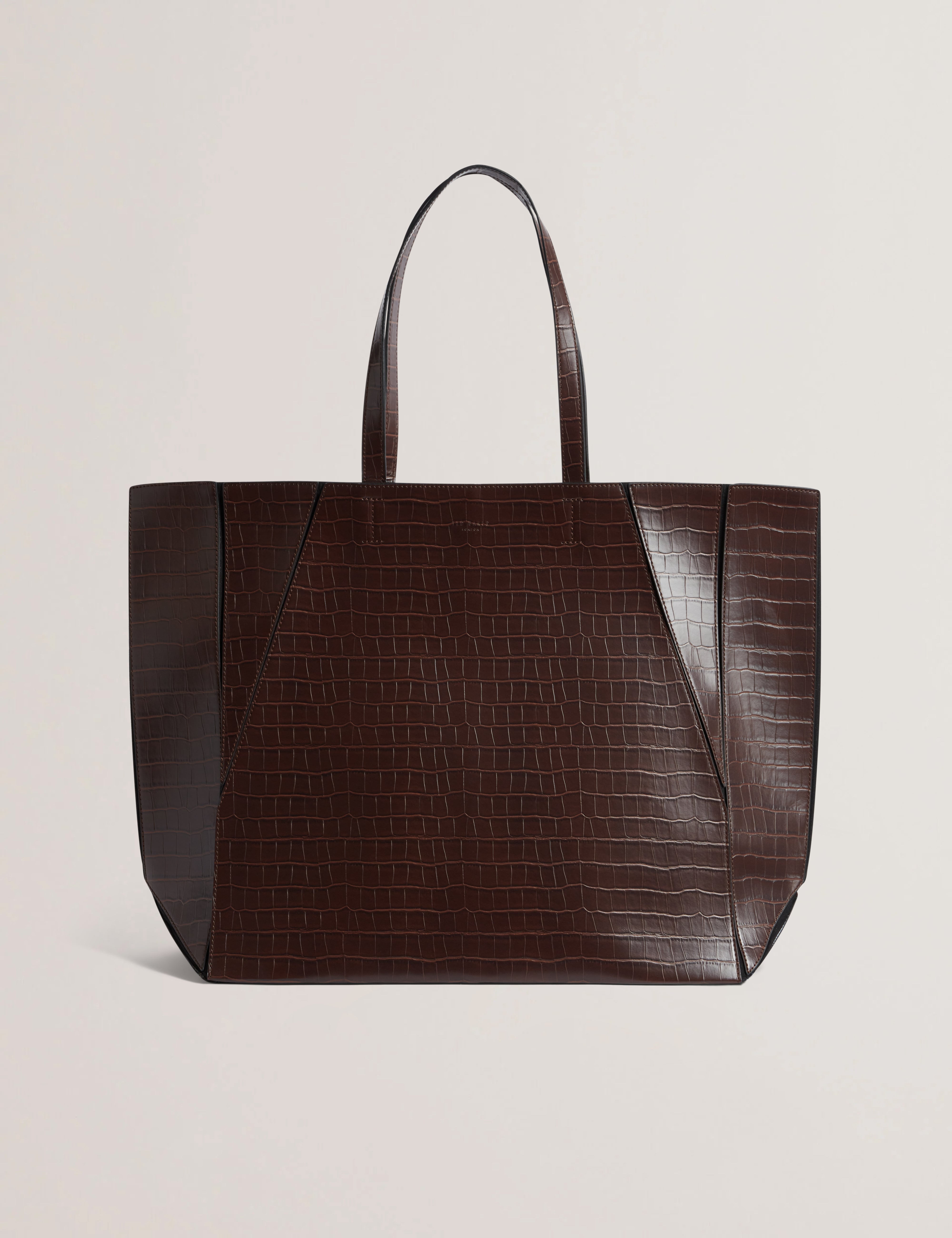 Sophyna Croc Effect Collapsible Large Brown