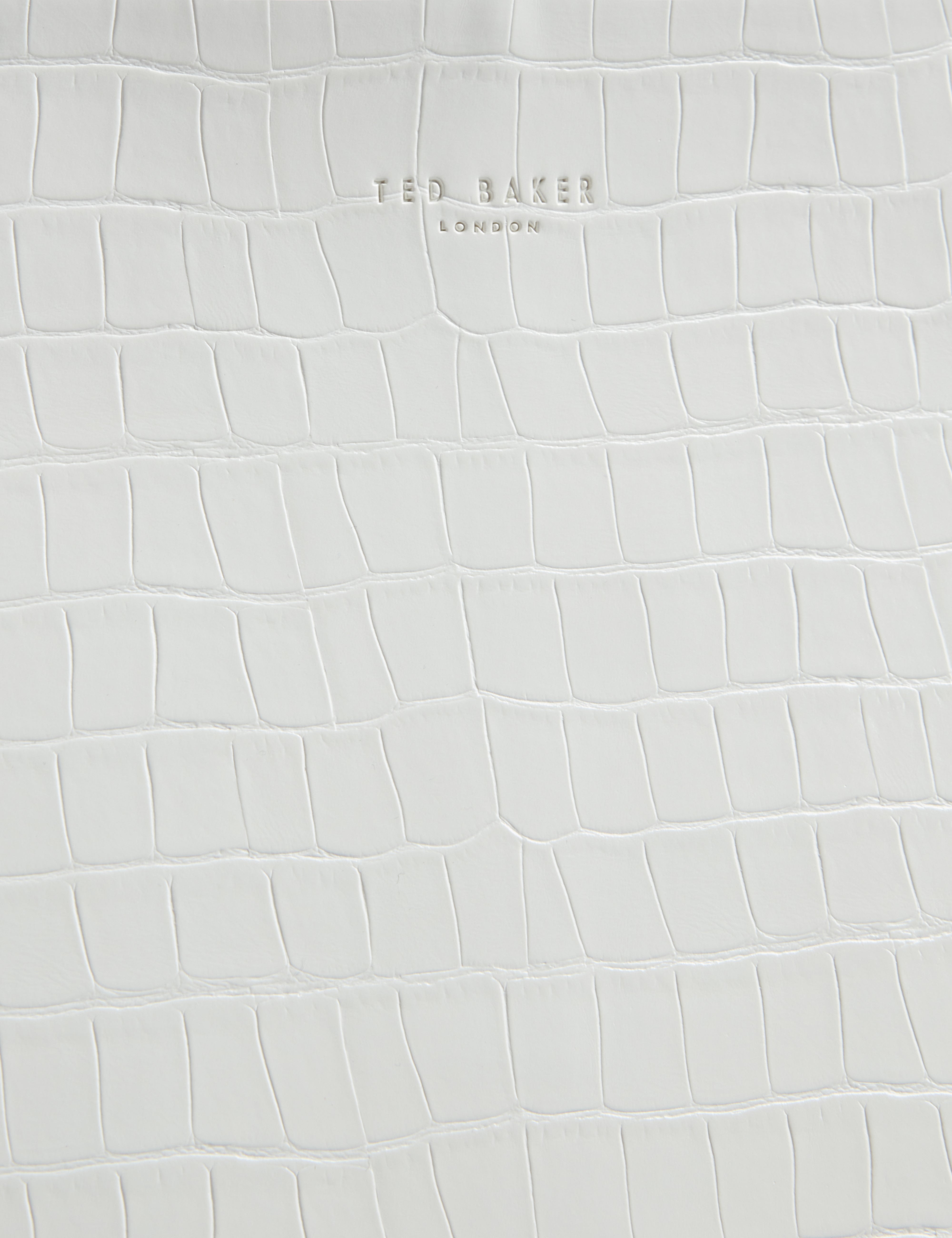 Sophyna Croc Effect Collapsible Large White