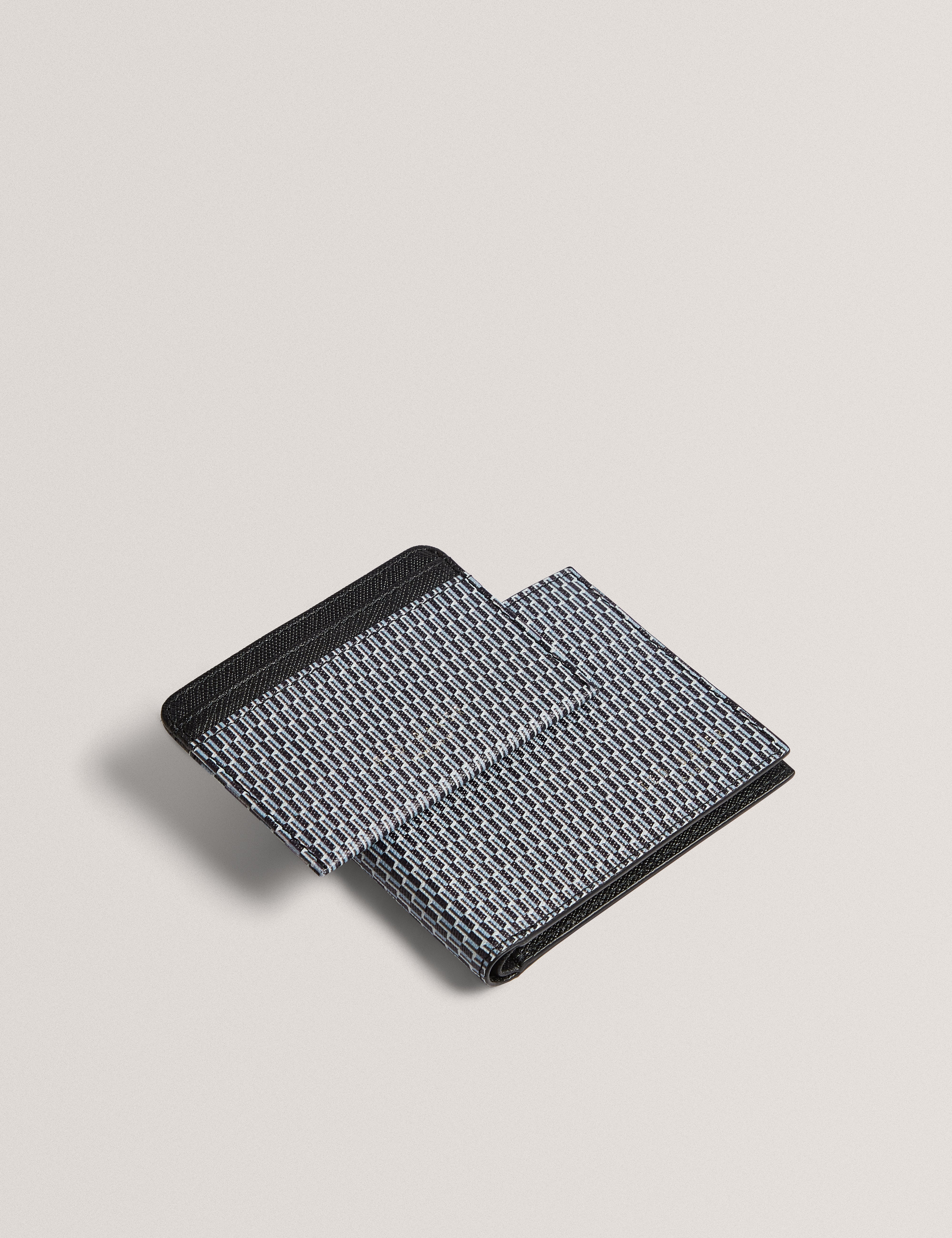 Beccket Printed Wallet And Cardholder Black