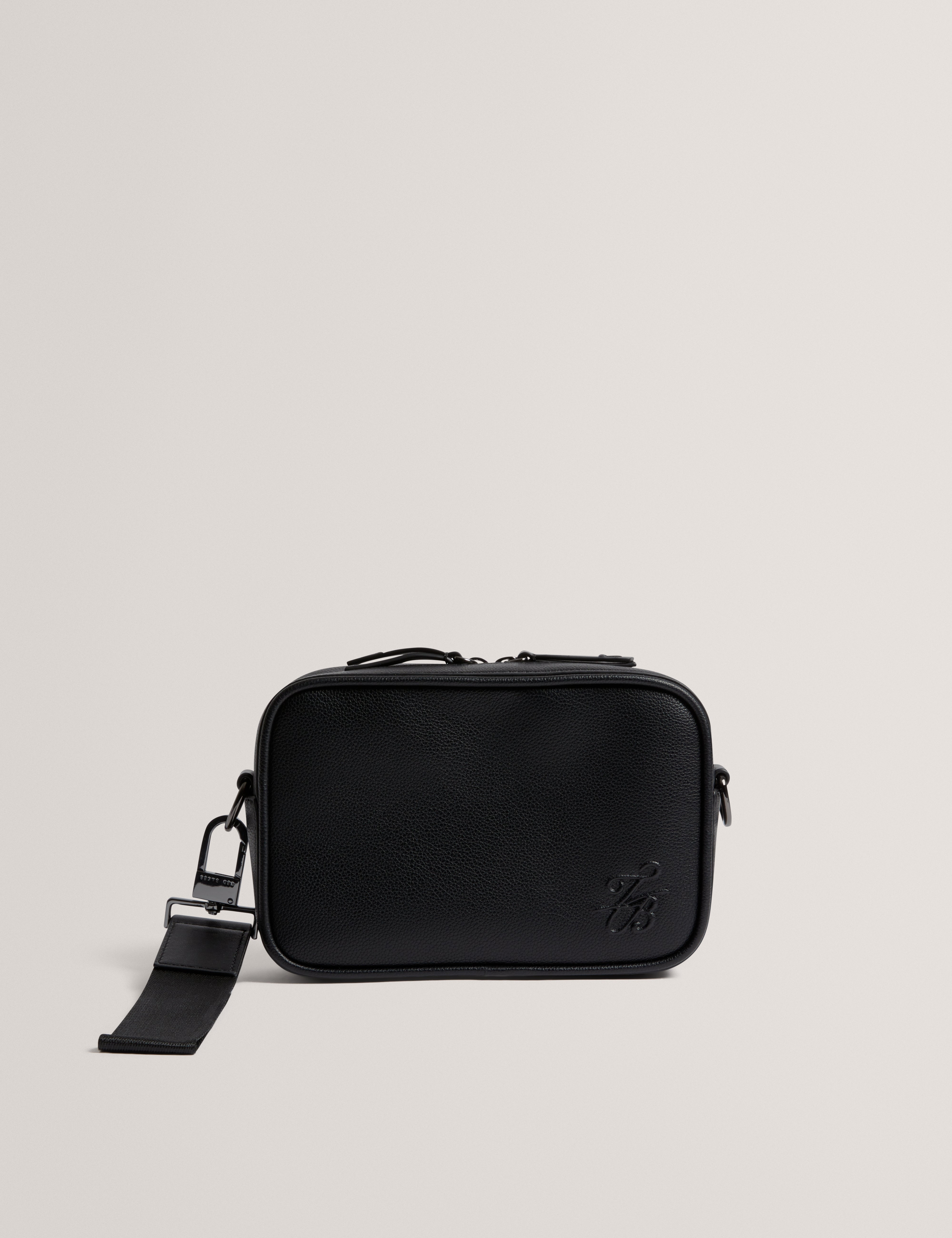 Taig Pu Tb Script Crossbody Bag Black