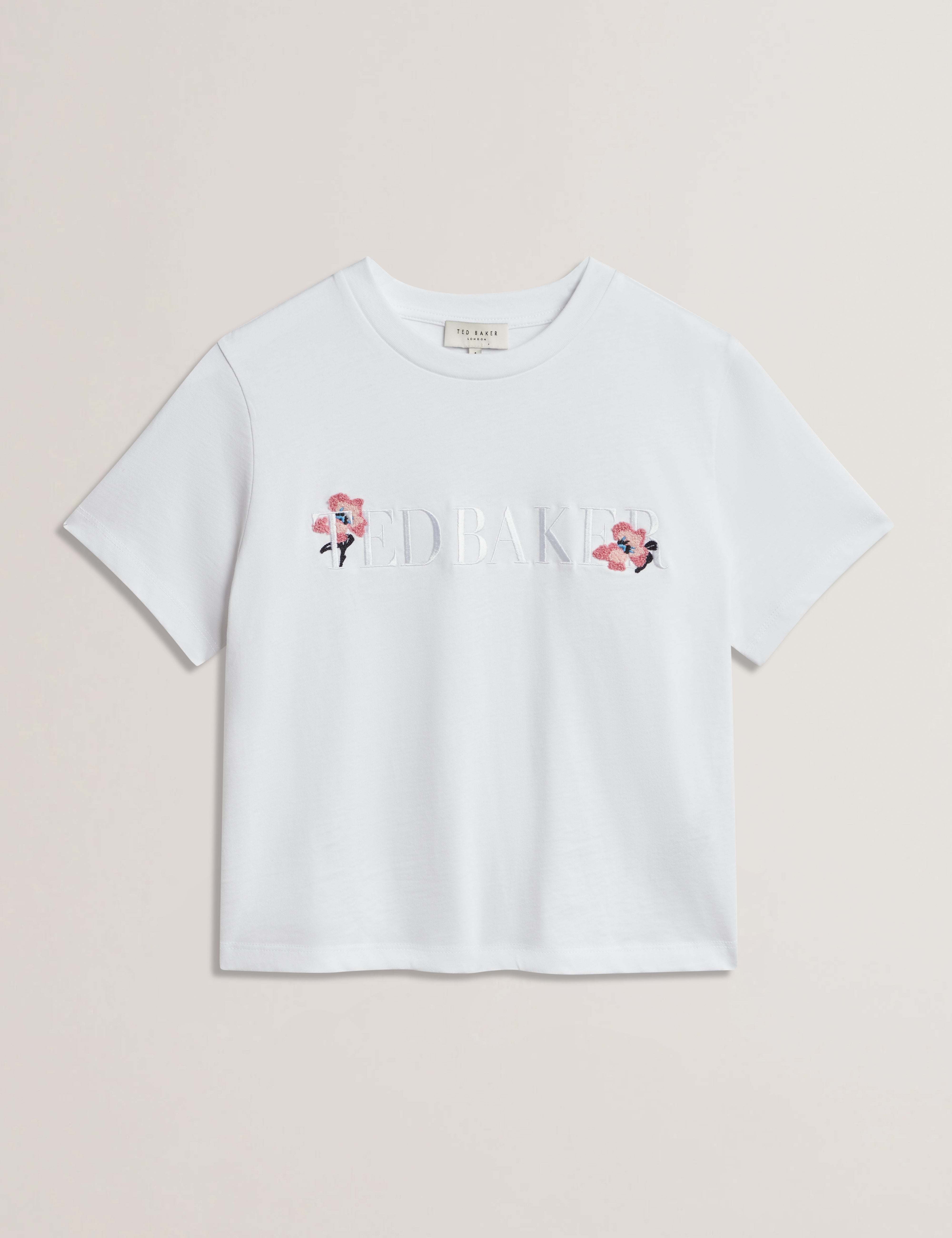 Molii Ted Baker Branded Cropped Tee White