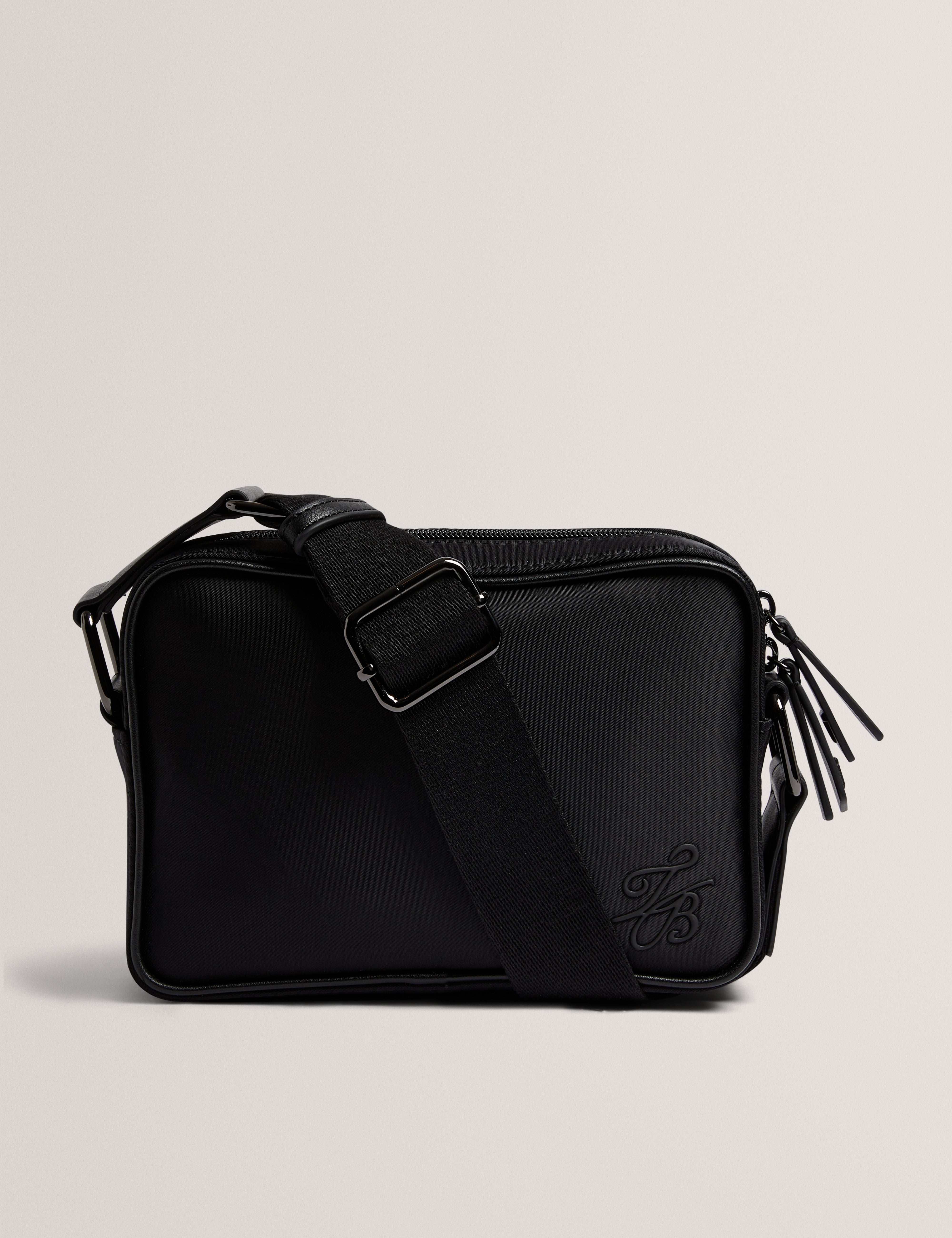 Nesbiit Nylon Tb Script Camera Crossbody Bag Black