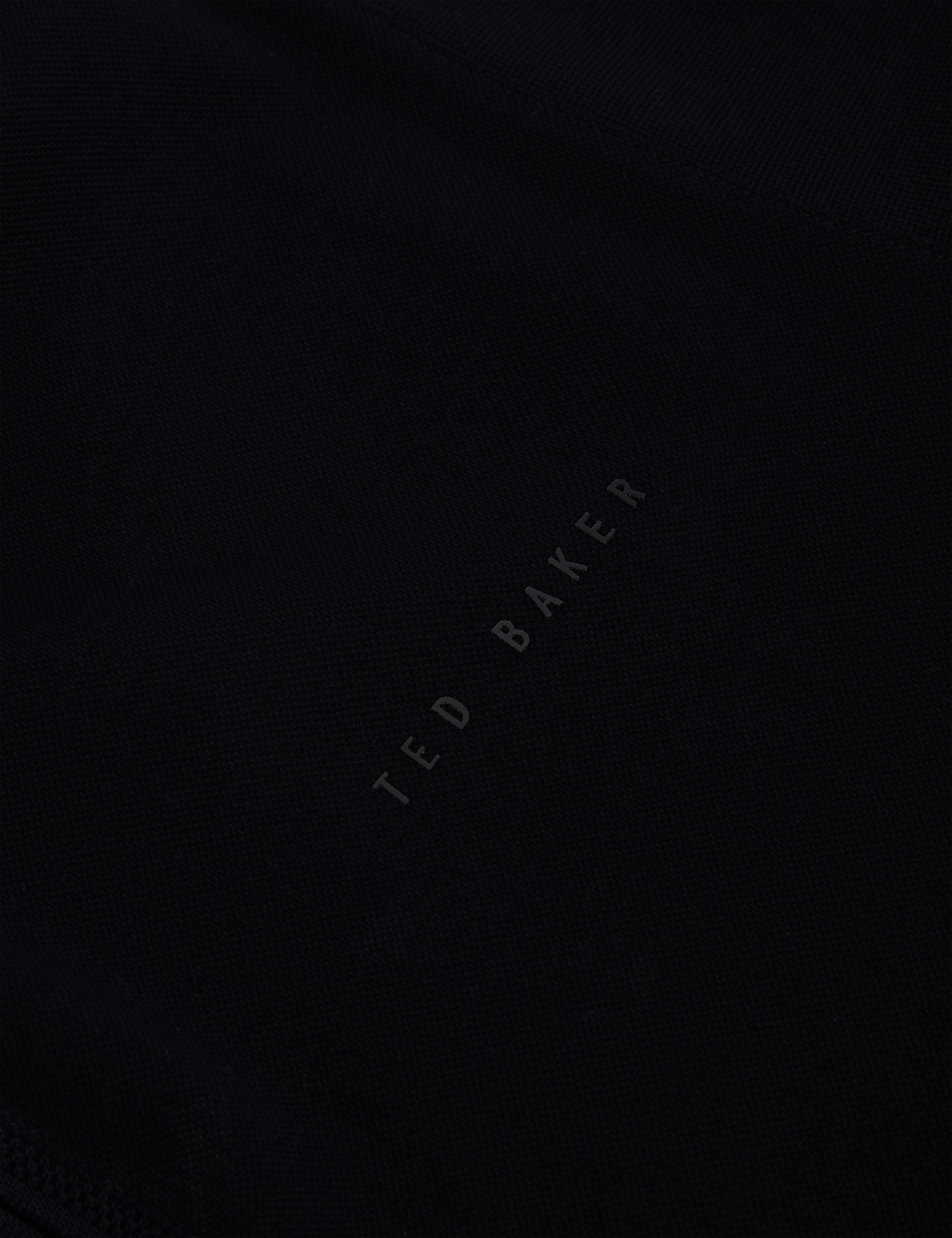 قميص بولو أزرق داكن من Cyrile Branded Honeycomb Trim Ss