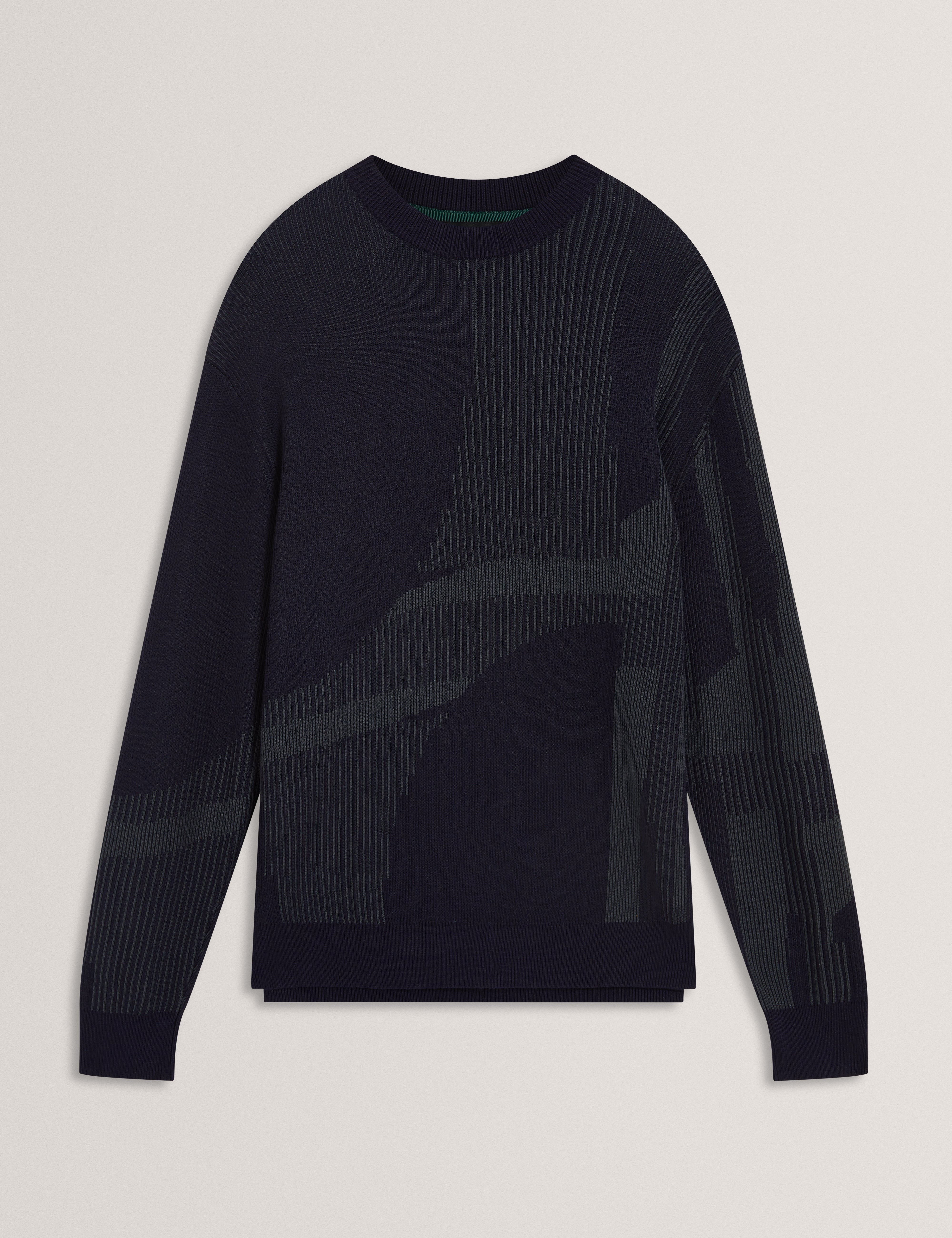 ويلان سترة برقبة دائرية لون كحلي