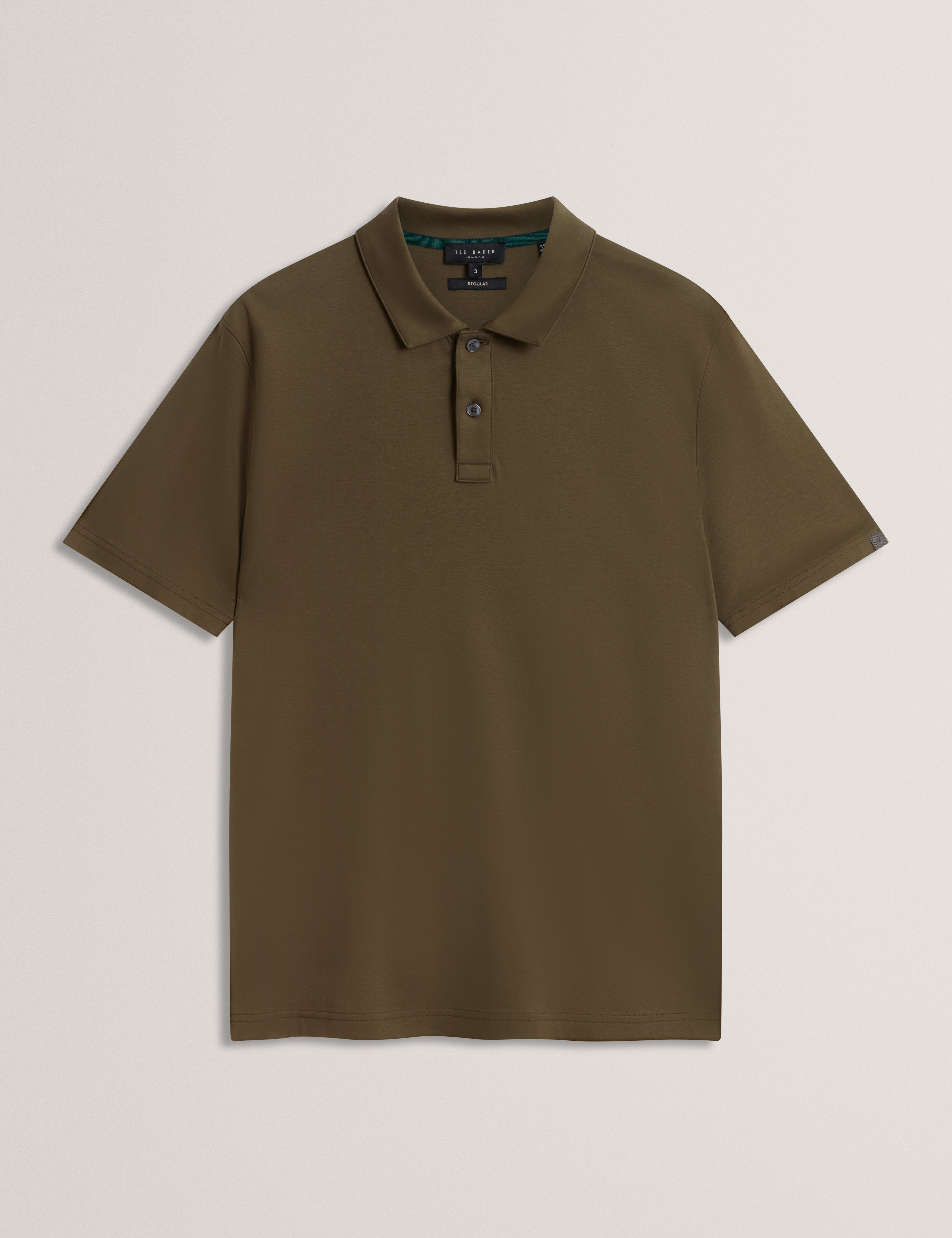 Connall Short Sleeve Regular Soft Touch Polo Khaki