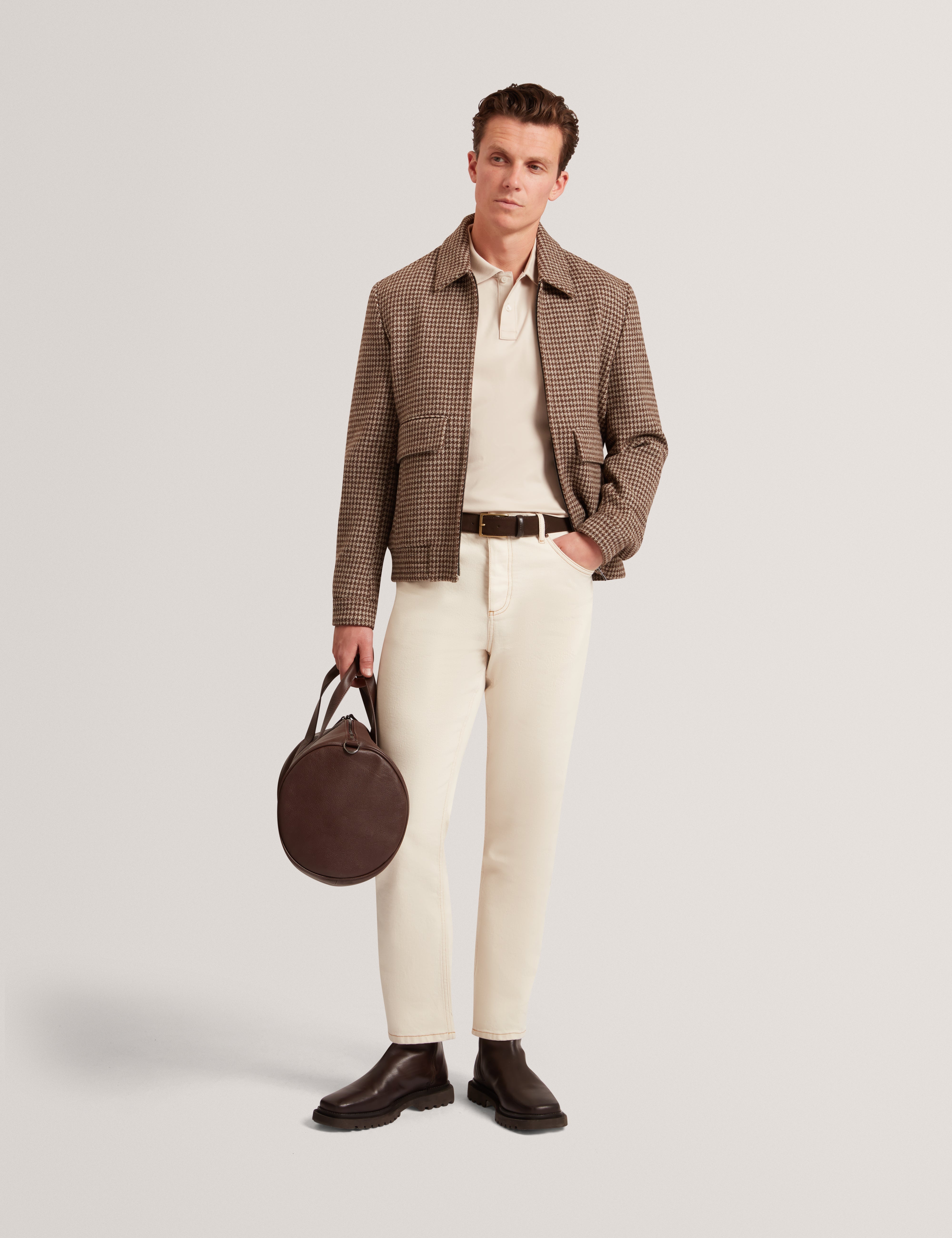 قميص بولو كونال إس إس عادي ناعم الملمس رمادي فاتح