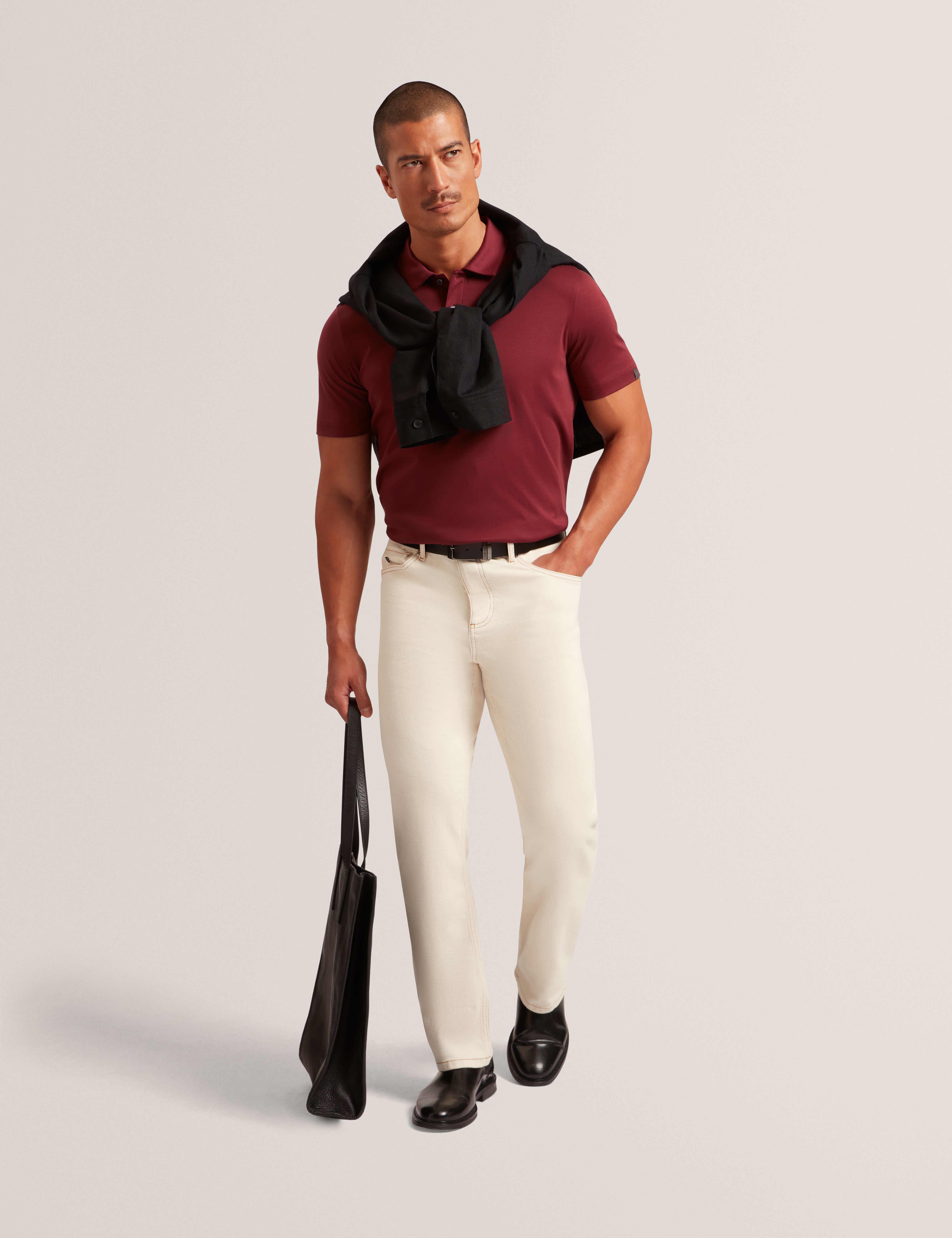 Connall Ss Regular Soft Touch Polo Maroon