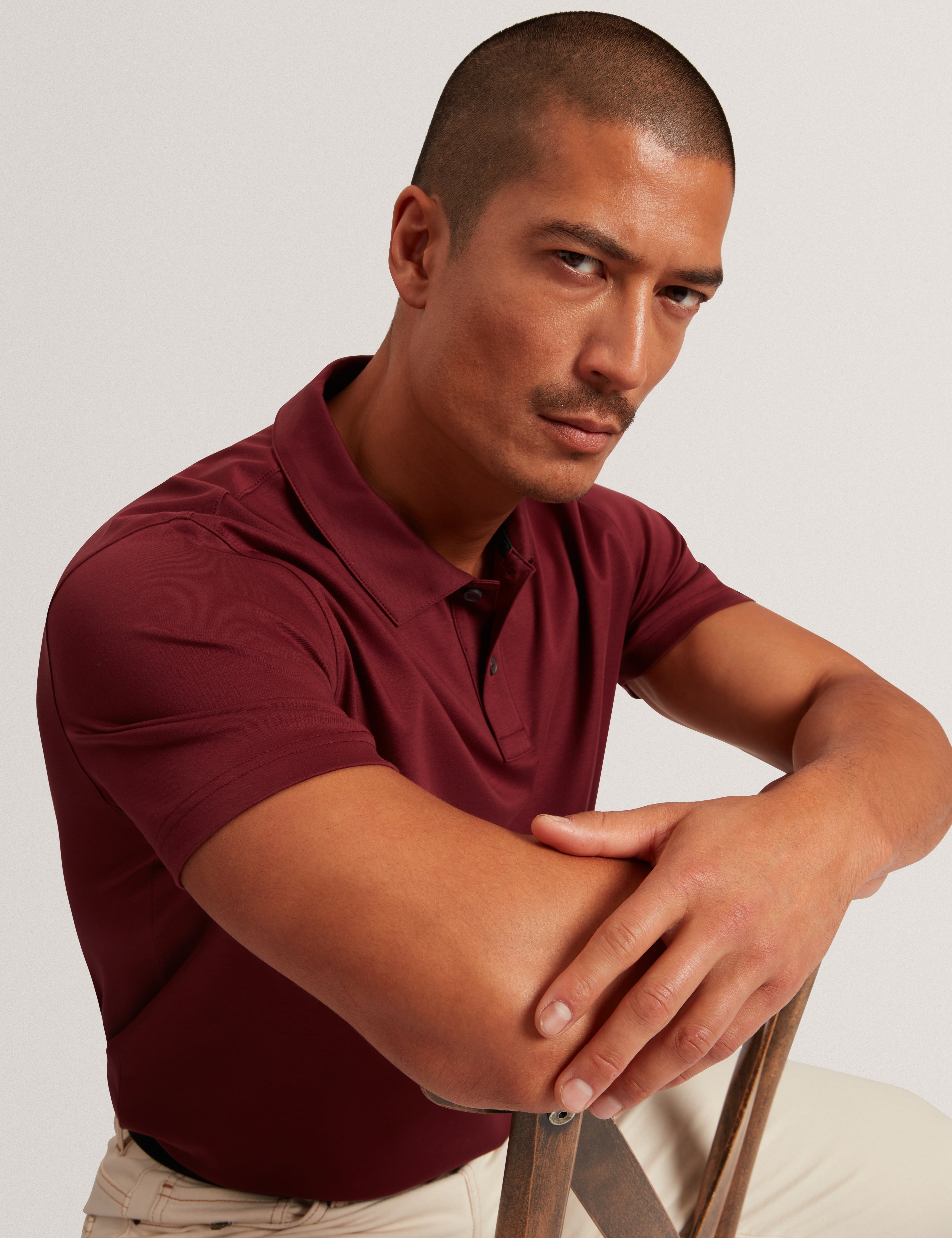 Connall Ss Regular Soft Touch Polo Maroon